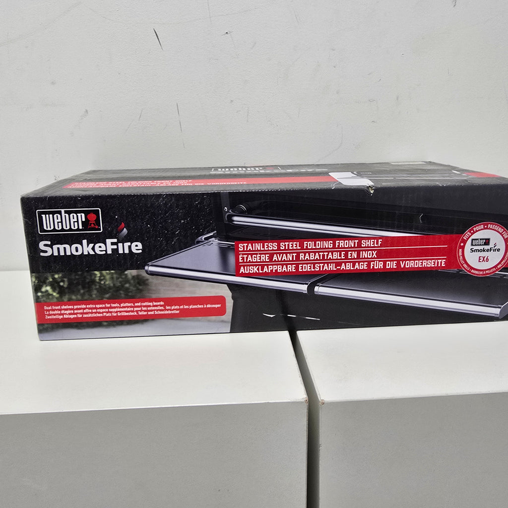 Weber smokefire stainless steel folding front shelf ex6 (7003)