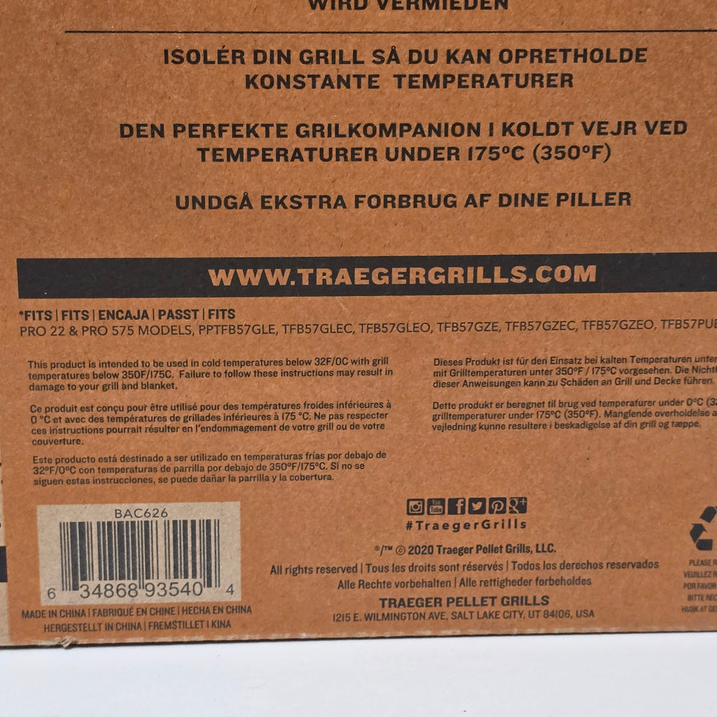 Traeger pro 575 insulation blanket (BAC626)