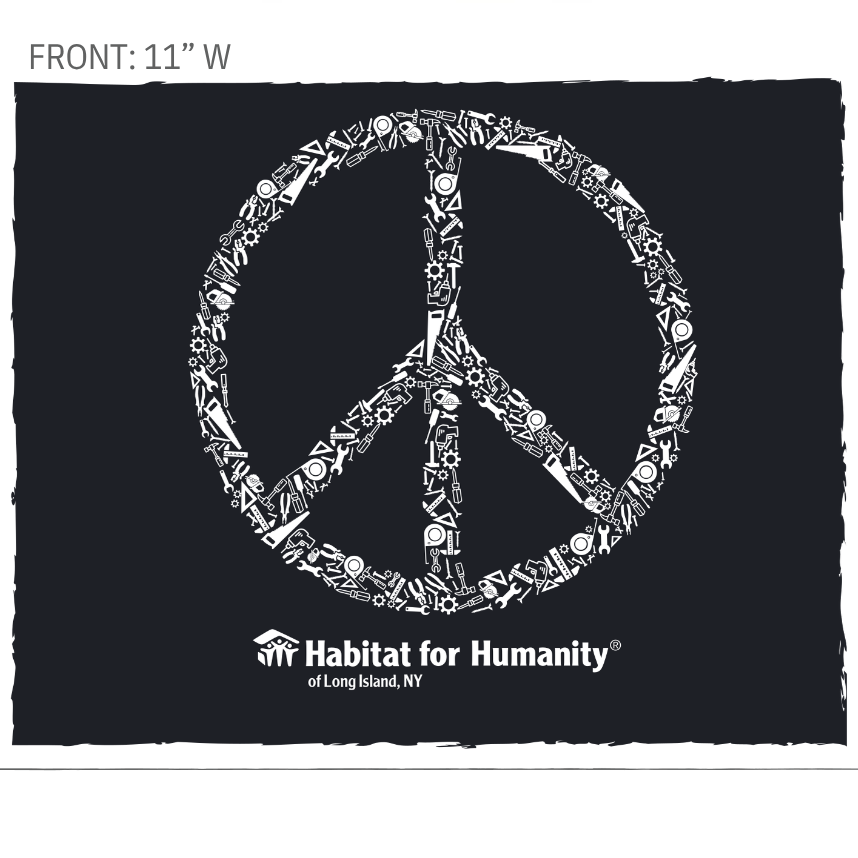 Habitat for Humanity of Long Island Hooded Sweatshirt (Peace Sign Edition)