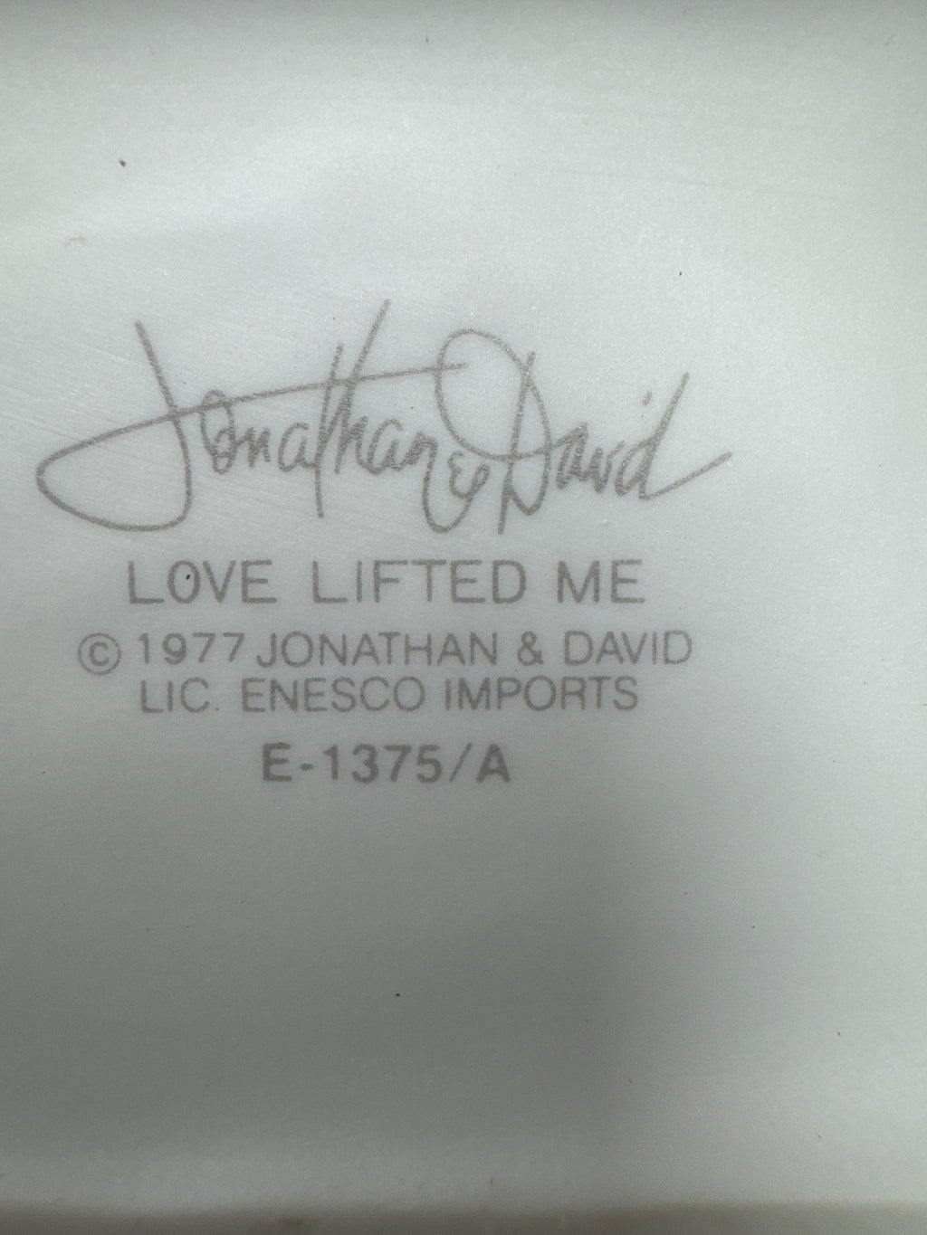 "Love Lifted Me" Precious Moments Figurine