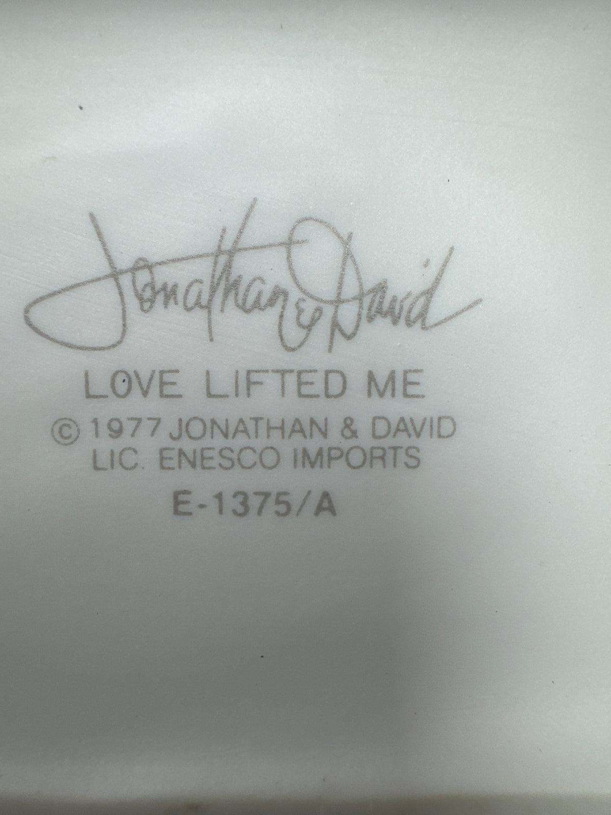 "Love Lifted Me" Precious Moments Figurine
