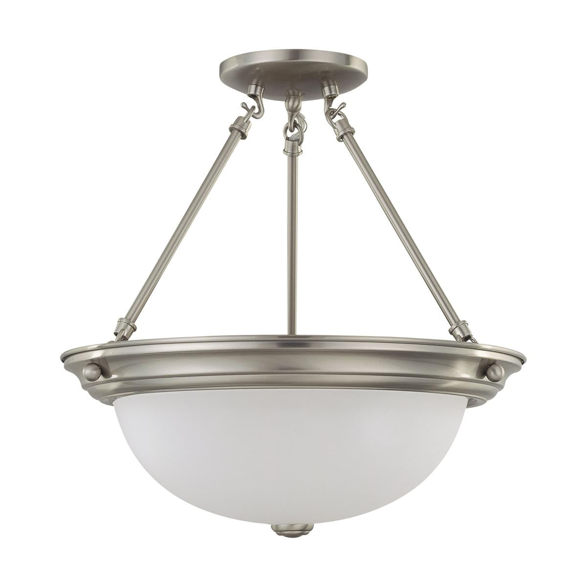 Satco Nuvo Semi Flush Dome Light (60-3246)