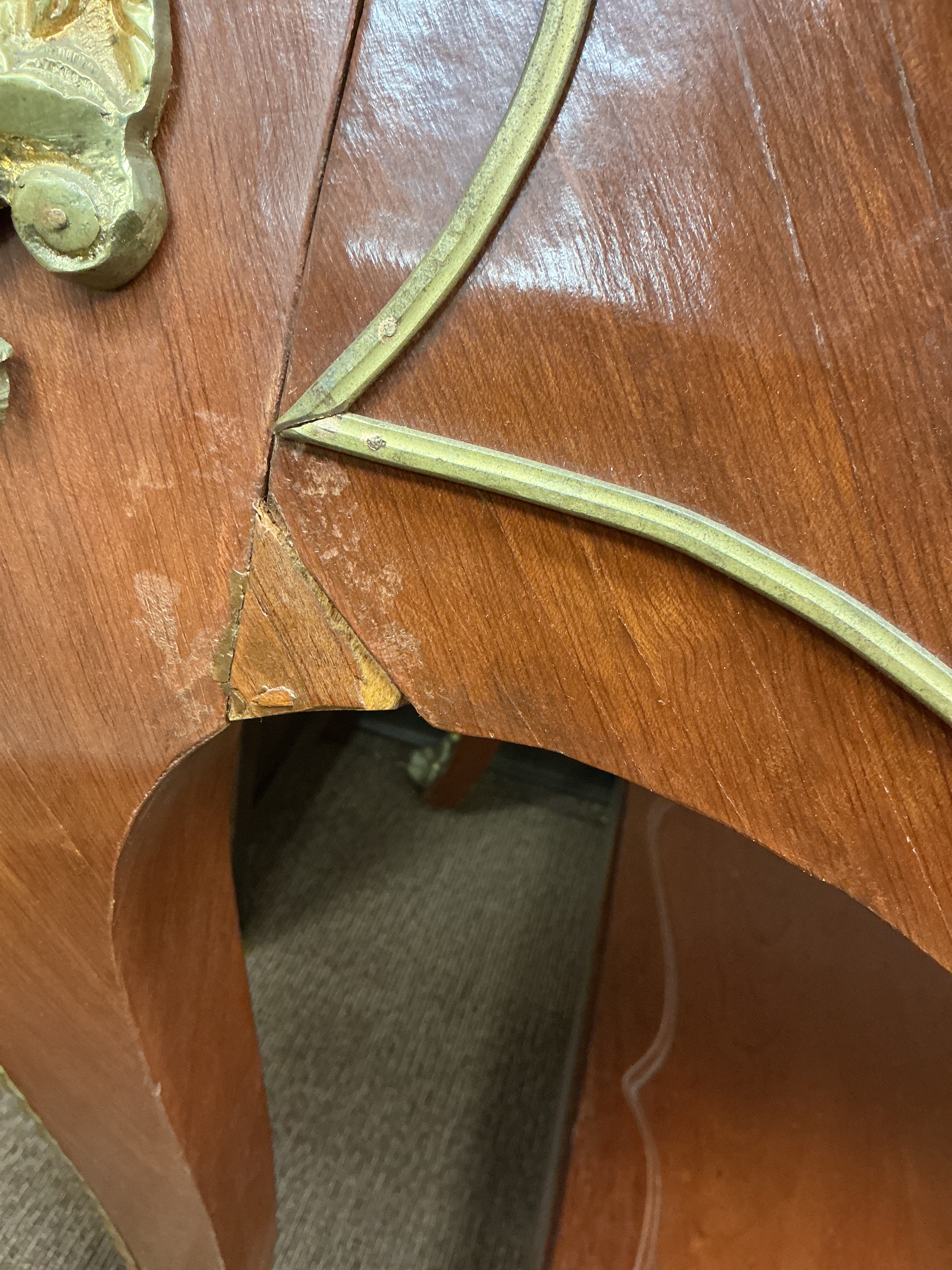 Louis xv style writing desk