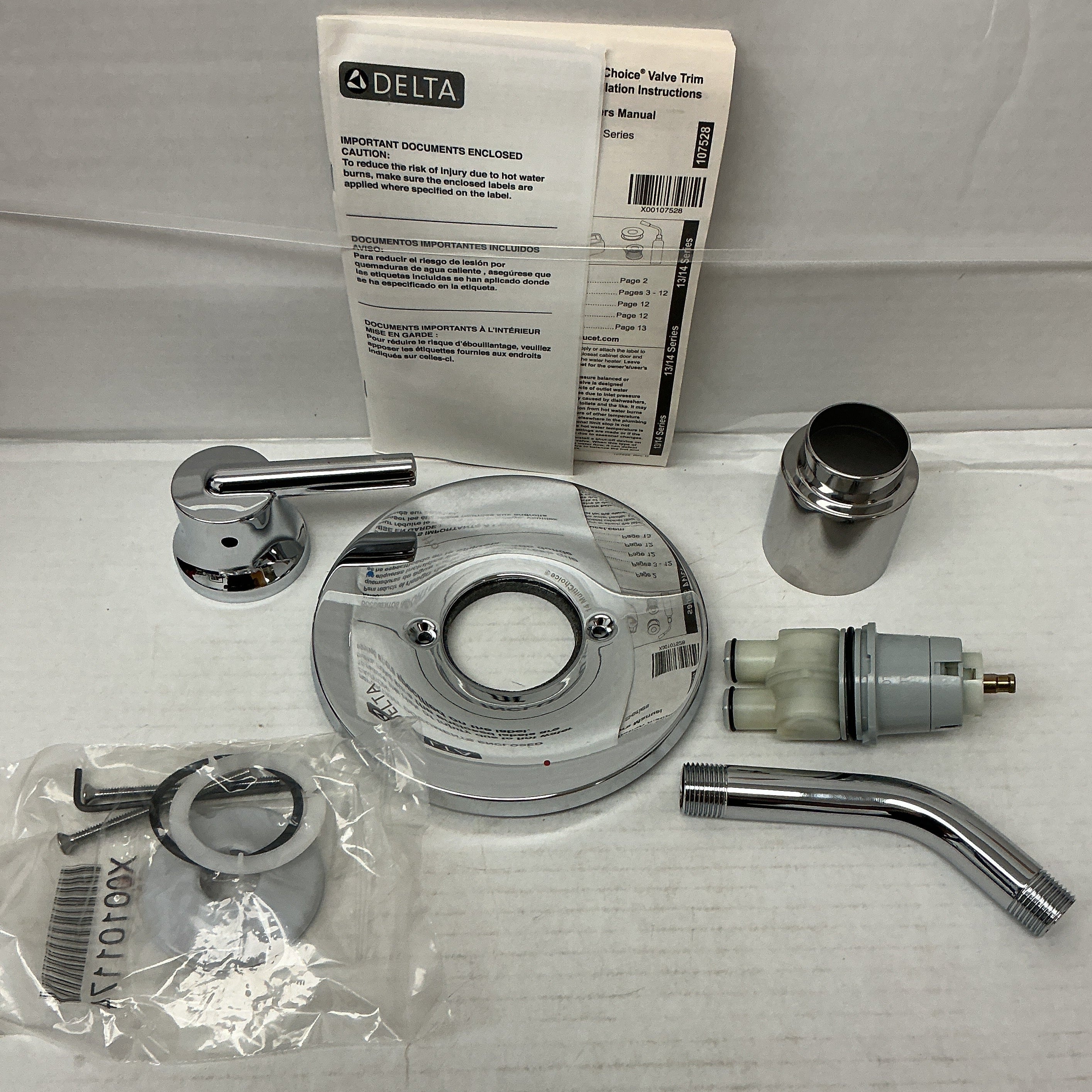Delta Monitor® 14 Series Shower Trim - Less Head in Chrome (T14259-LHD)