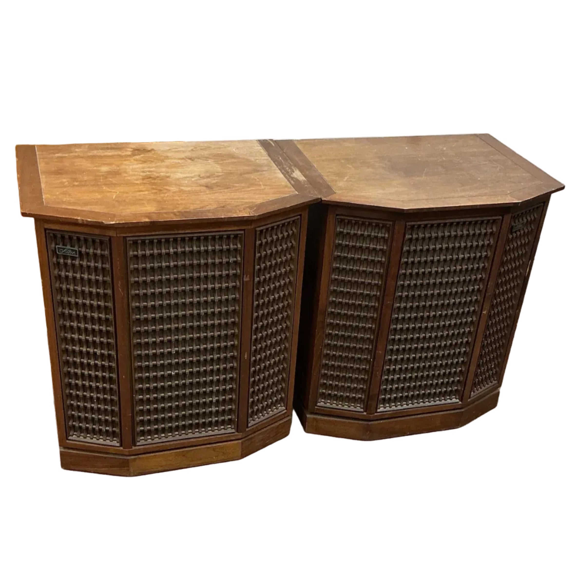 Set of 2 Altec Lansing Vintage Stereo Speaker System