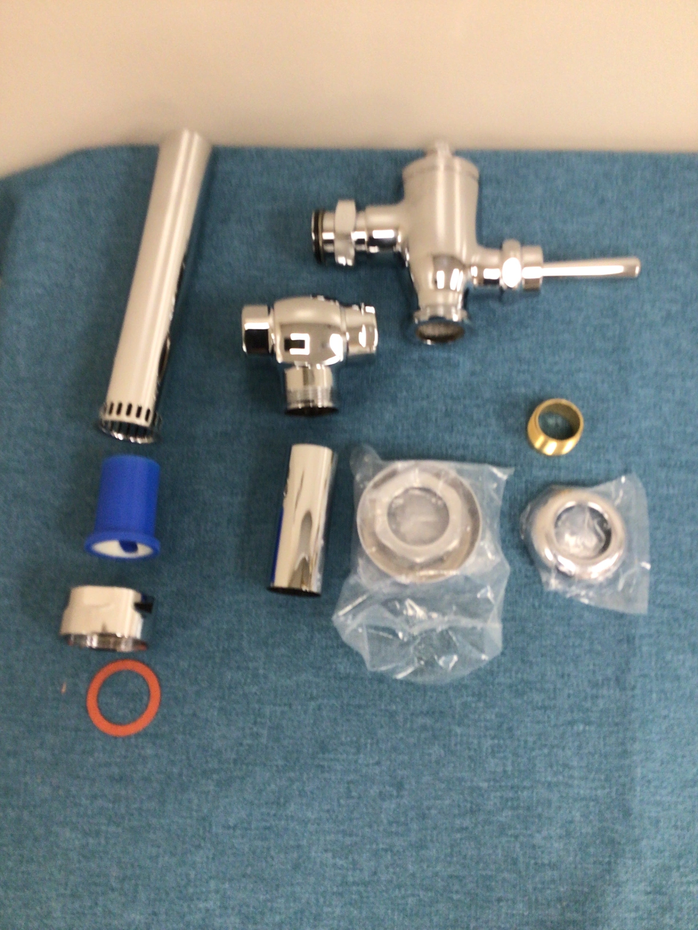 Toilet 1.28 GPF Manual Commercial Flush Valve - TOTO TMT1LN32#CP - Polished Chrome