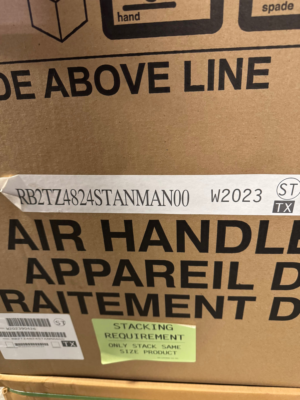 Air Handler - RB2TZ4824STANMAN00 - W2023