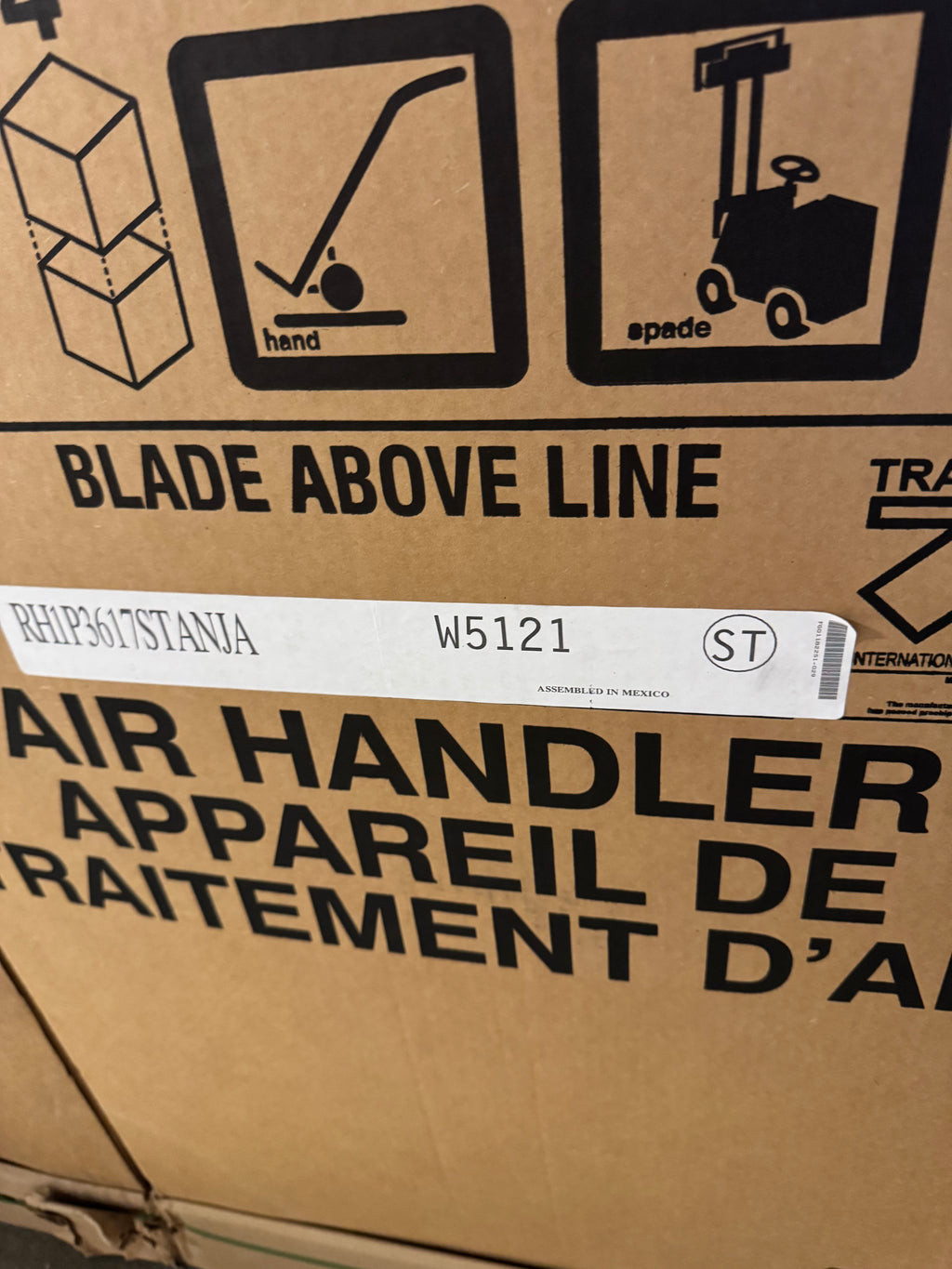 Air Handler - RH1P3617STANJA - W5121