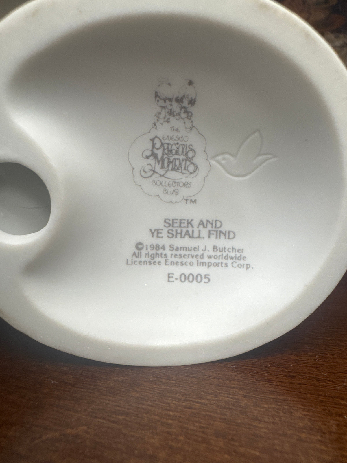 "Seek and Ye Shall Find" Precious Moments Collectors Club Figure