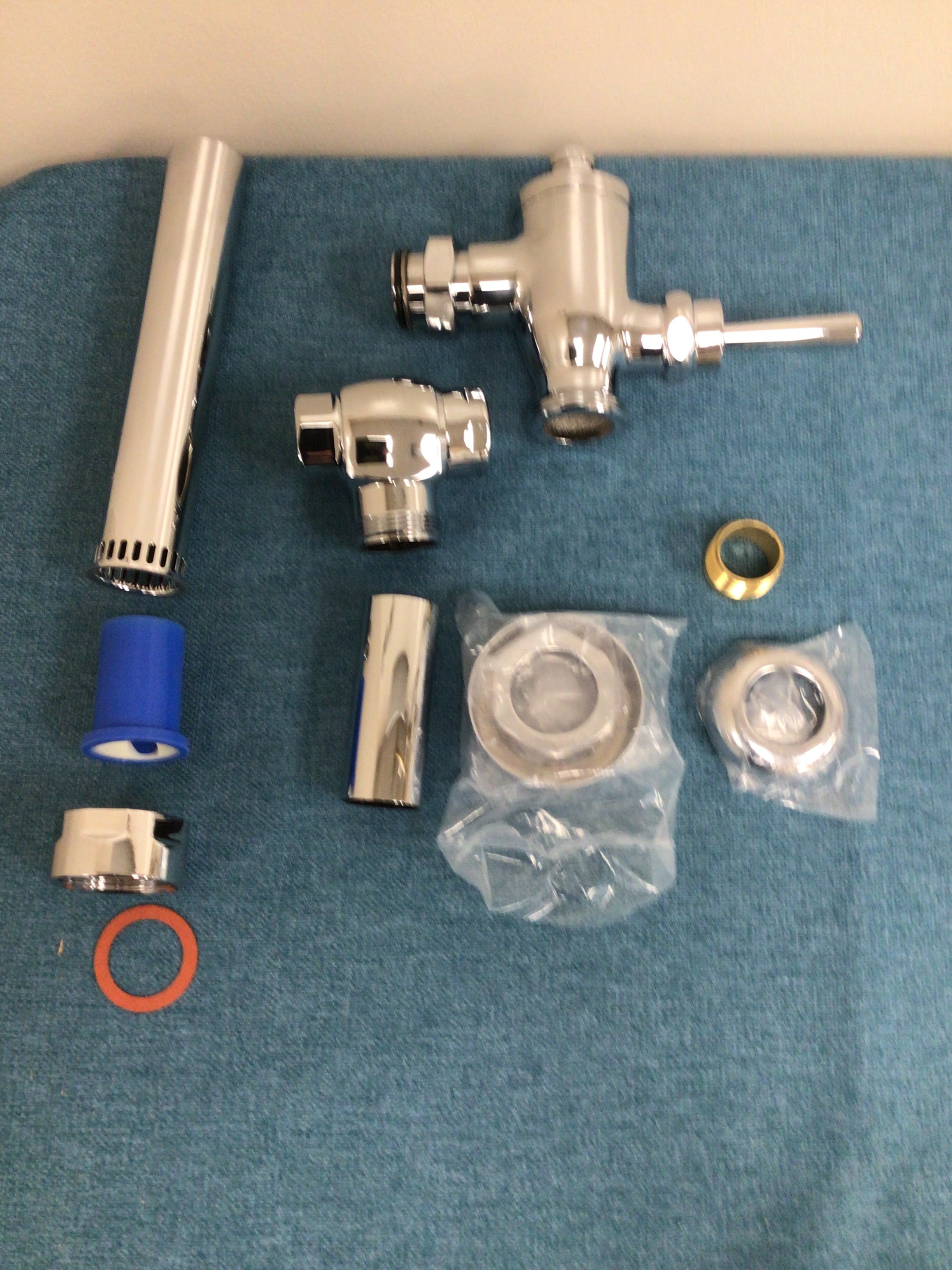 Toilet 1.28 GPF Manual Commercial Flush Valve - TOTO TMT1LN32#CP - Polished Chrome