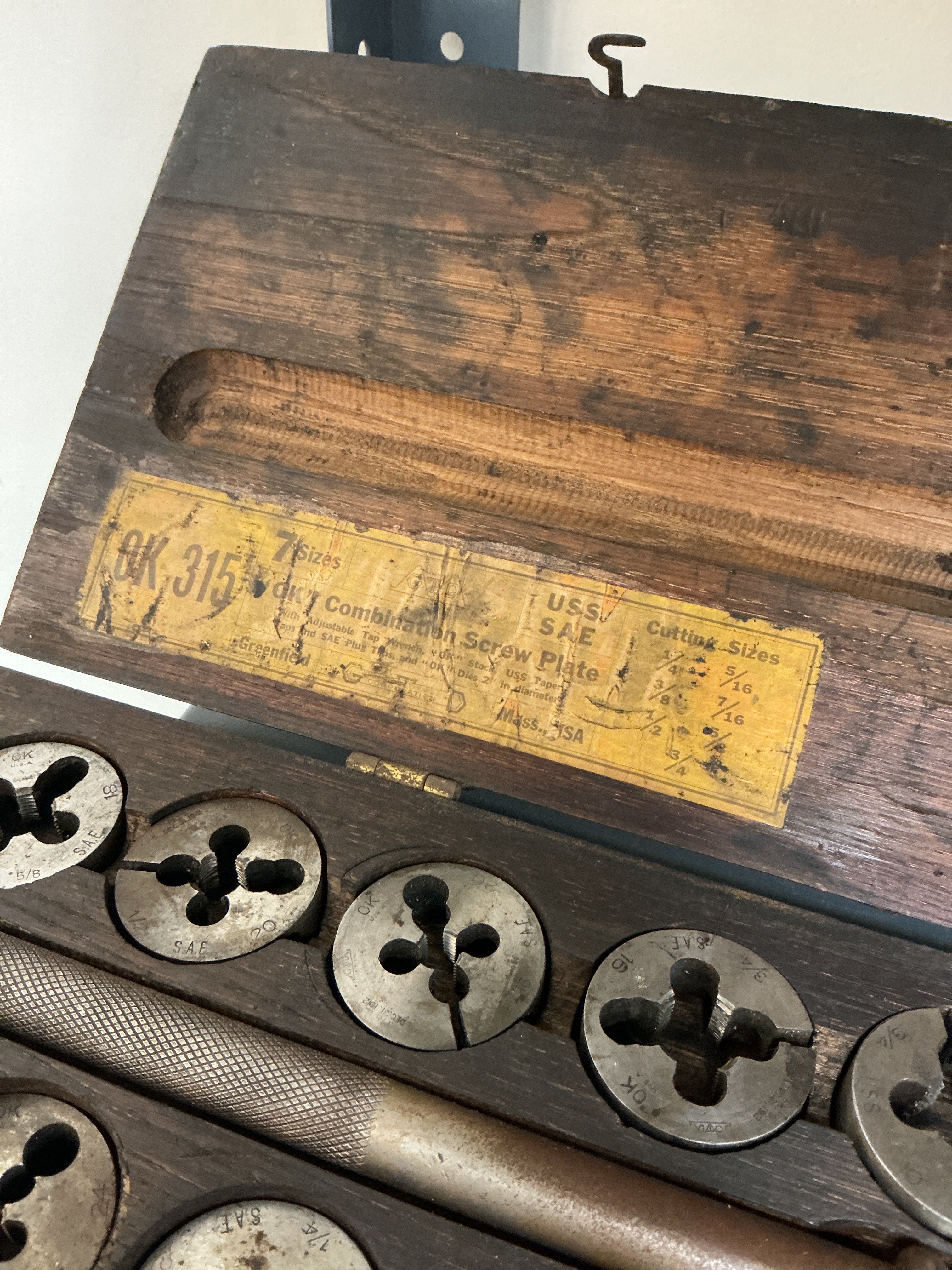 Vintage Greenfield Tap and Die Set