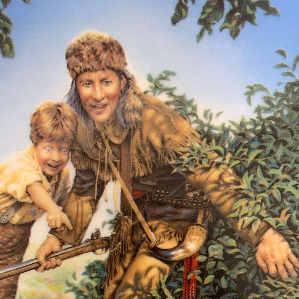 1984 Davy Crockett Collectors Plate American Folk Hero