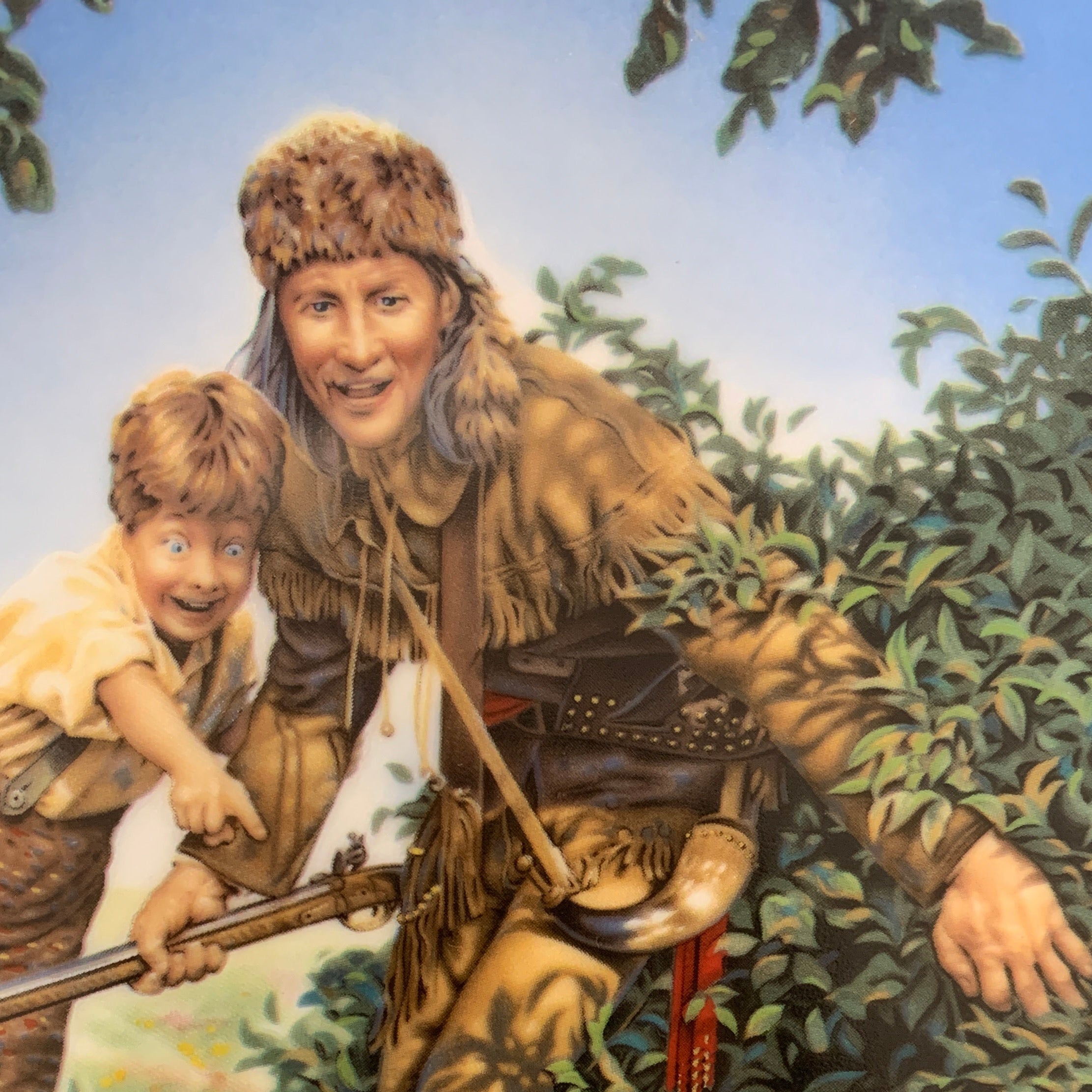 1984 Davy Crockett Collectors Plate American Folk Hero
