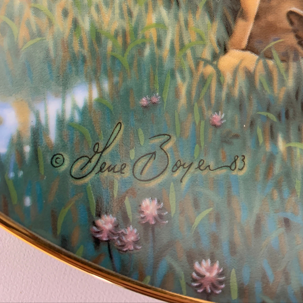 1984 Davy Crockett Collectors Plate American Folk Hero