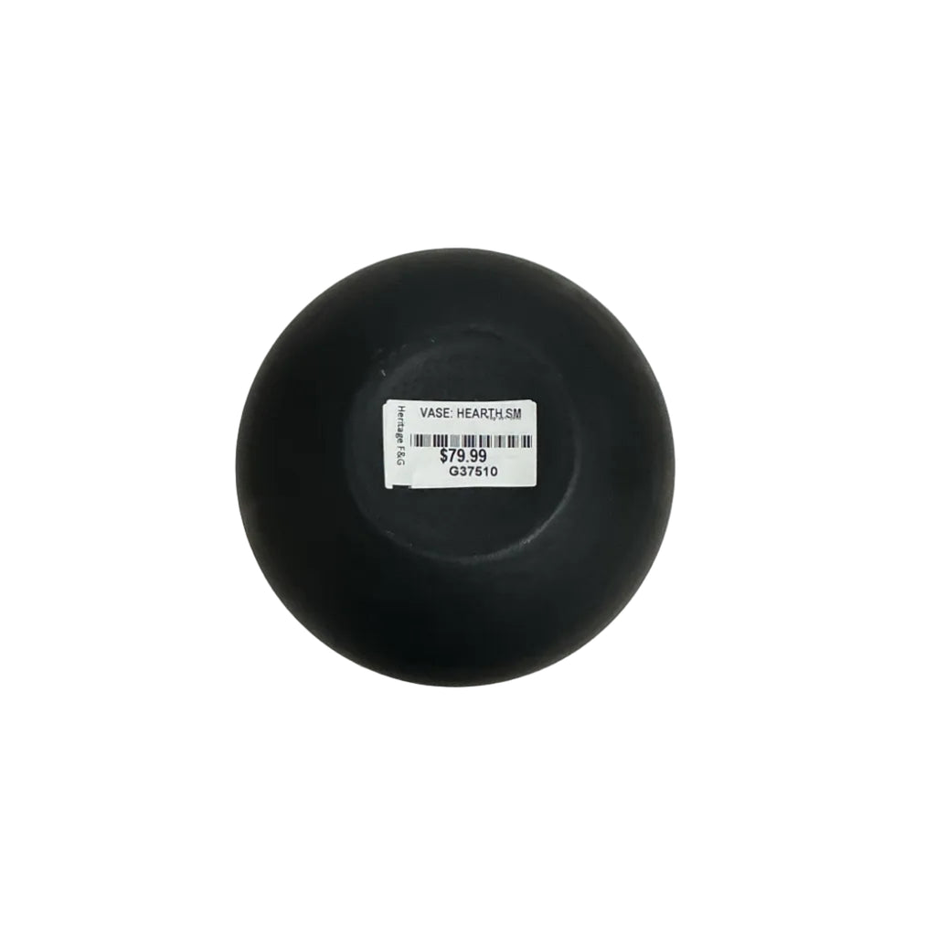 Small Matte Black Tear Drop Bud Vase