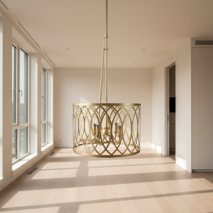 Gold Finished Chandelier