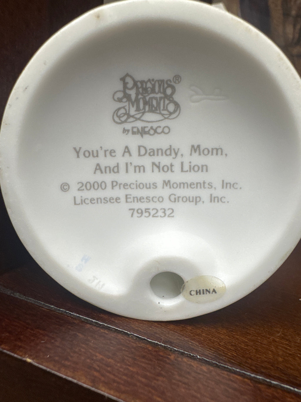 "You're A Dandy, Mom, And I'm Not Lion" Precious Moments Figurine