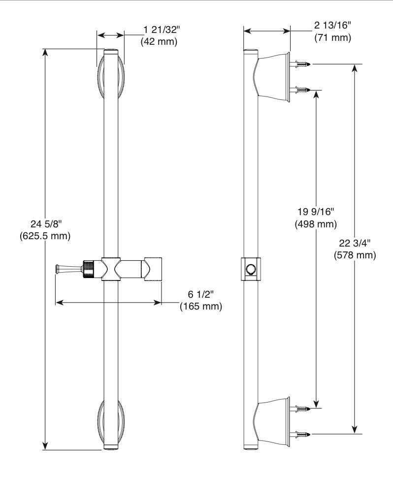 Delta 24” Adjustable Wall Bar (55044-BL-PK)