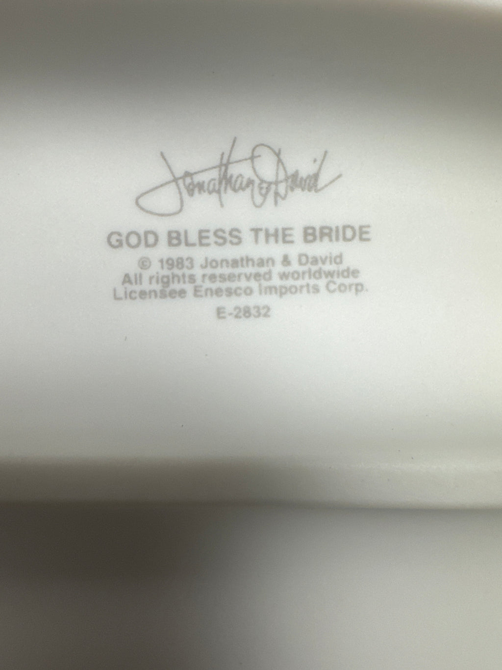 "God Bless the Bride" Precious Moments Figurine