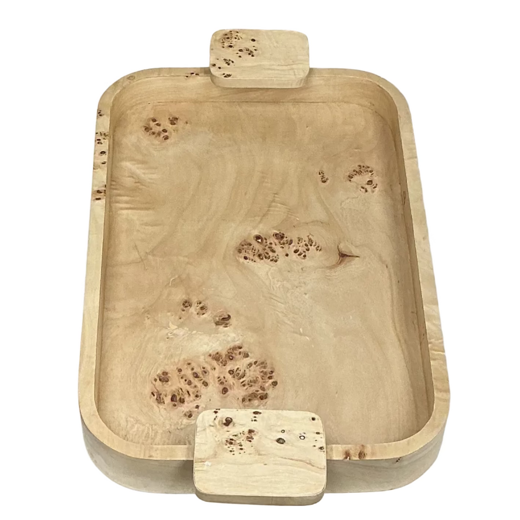 Uma Burl Wood Tray