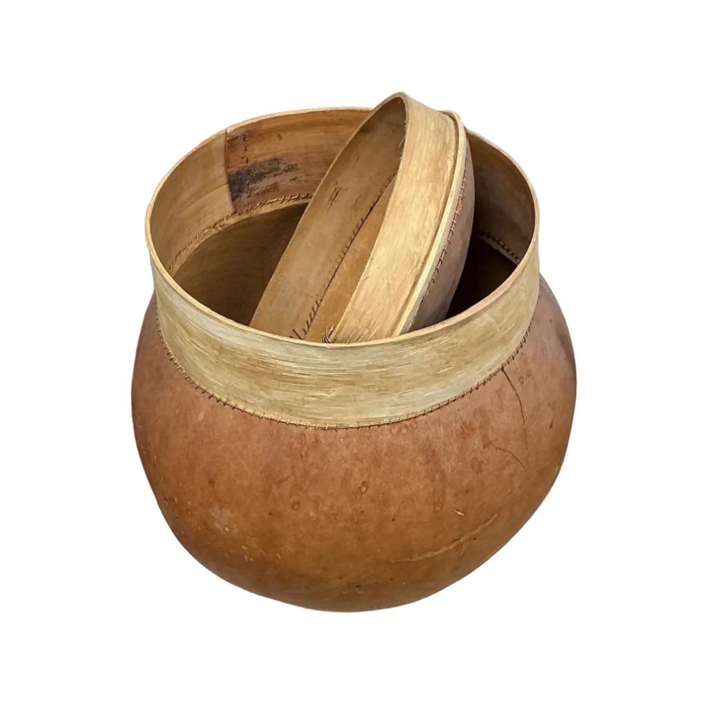 Traditional African Bambara Calabash Gourd