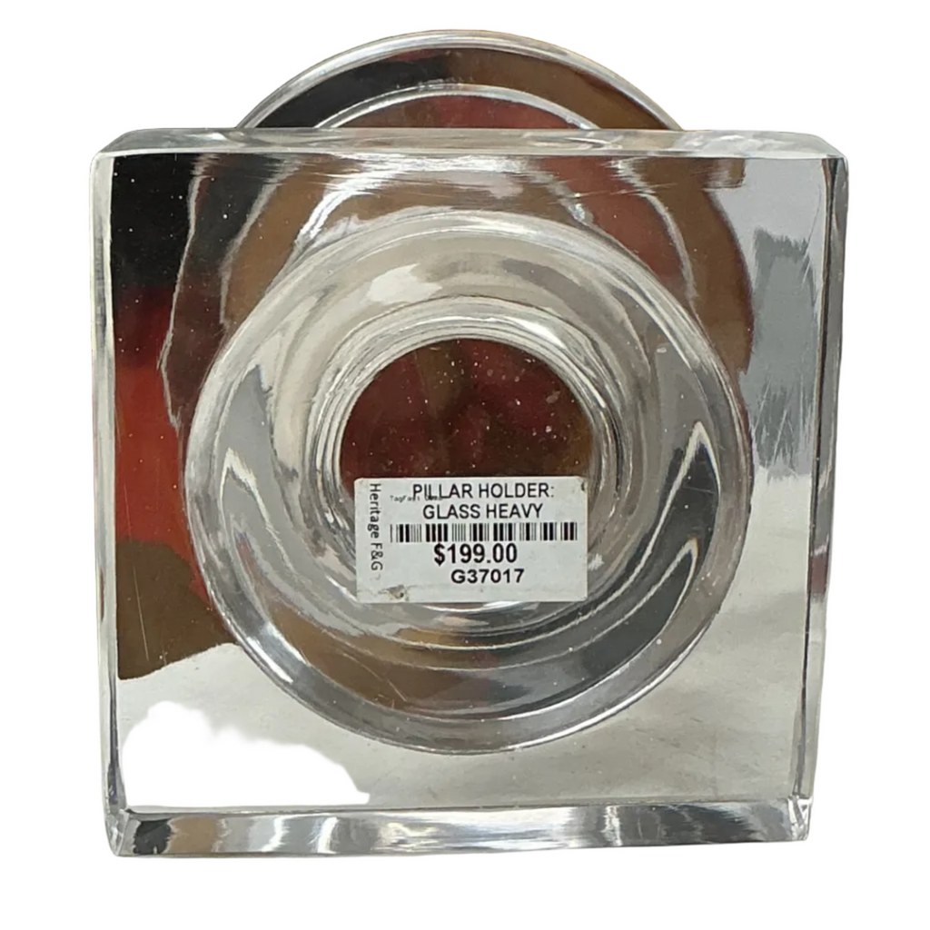 Glass Pillar Holder