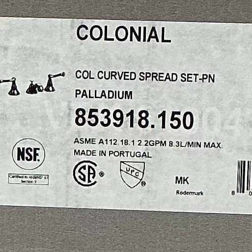 Jado Colonial Curved Spread Set (853918.150)