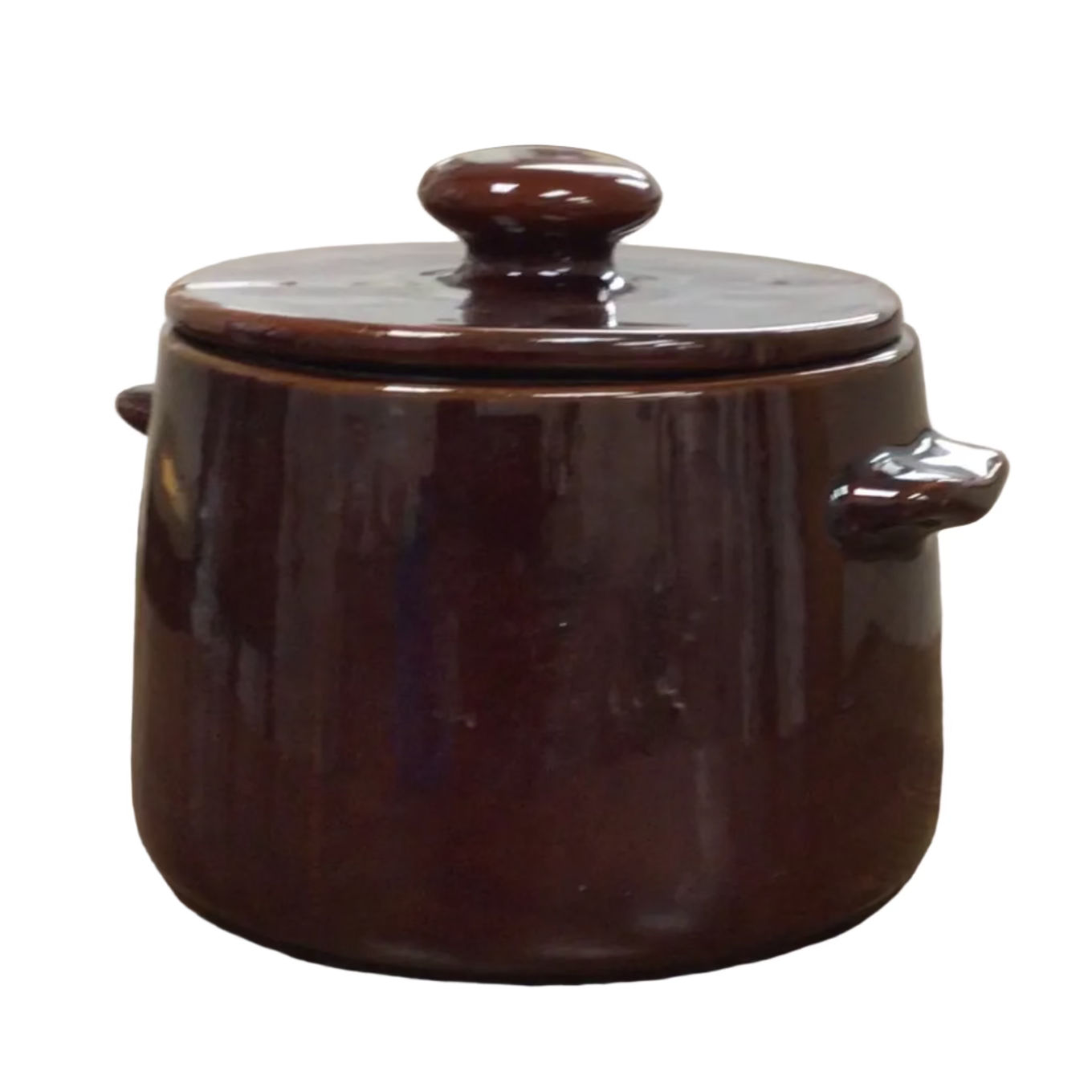 Vintage West Bend Brown Bean Pot Stoneware