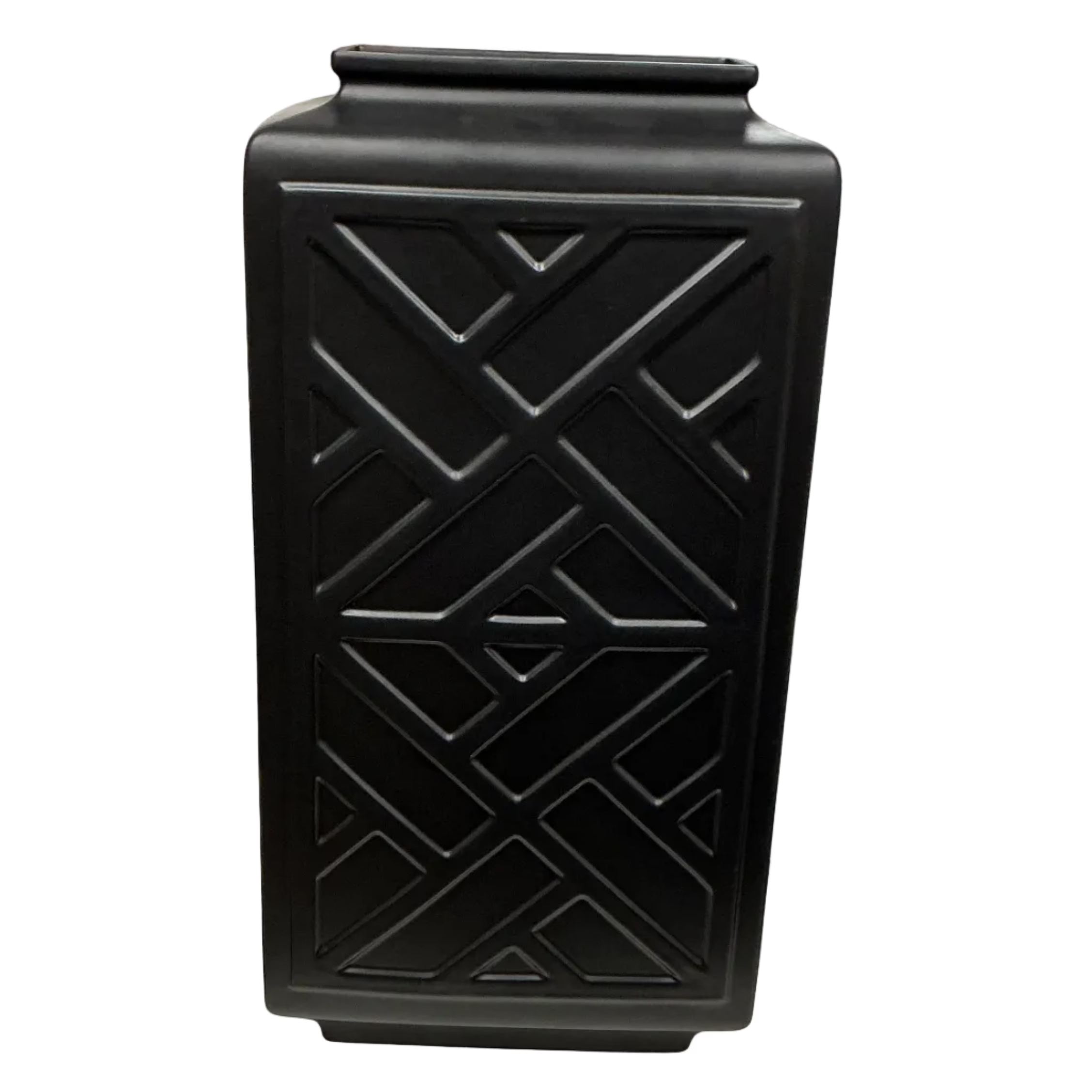 Heritage Farm and Garden - Tall Chinoiserie Jar with Lid - Black