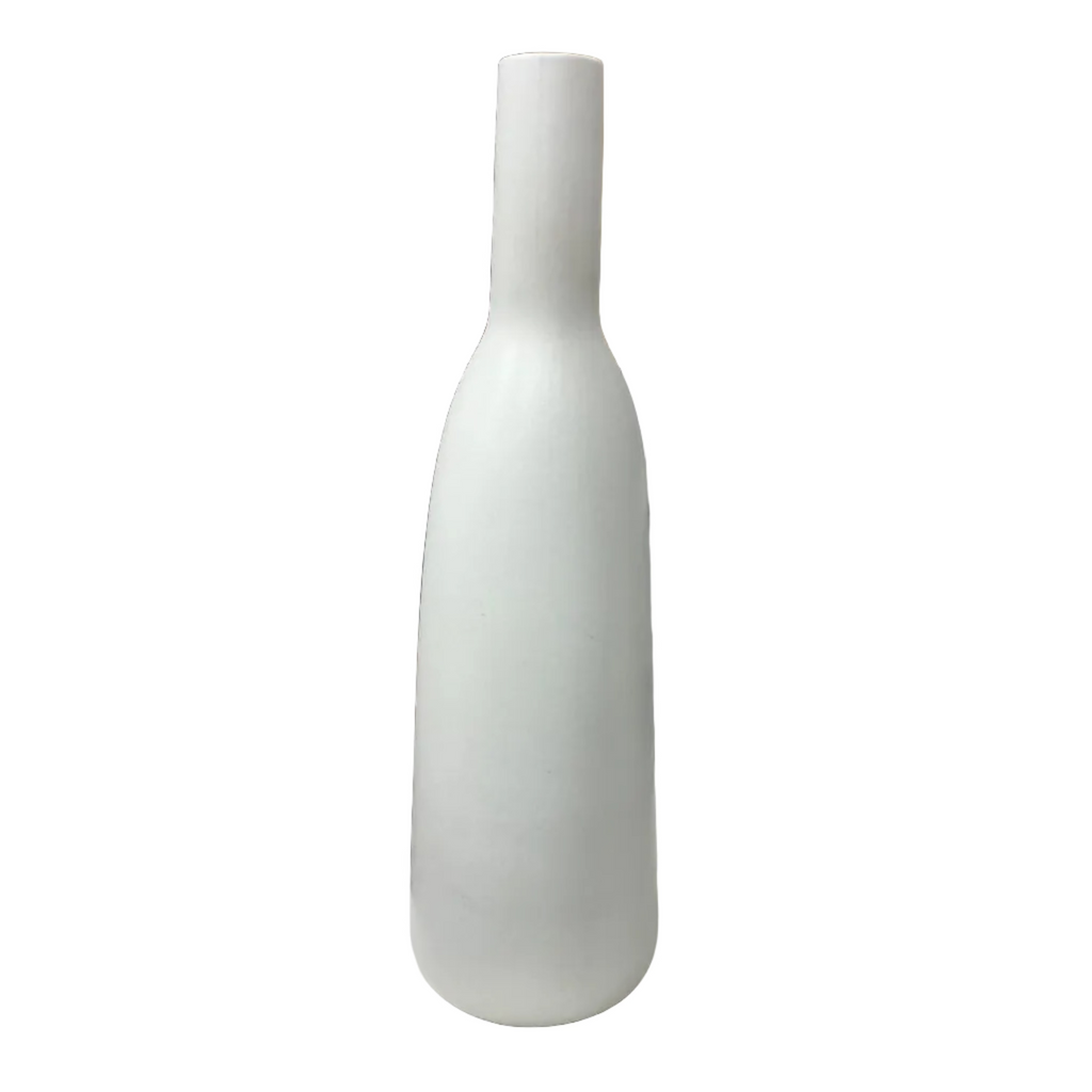 Gharyan's Tall Fluted Vase - White