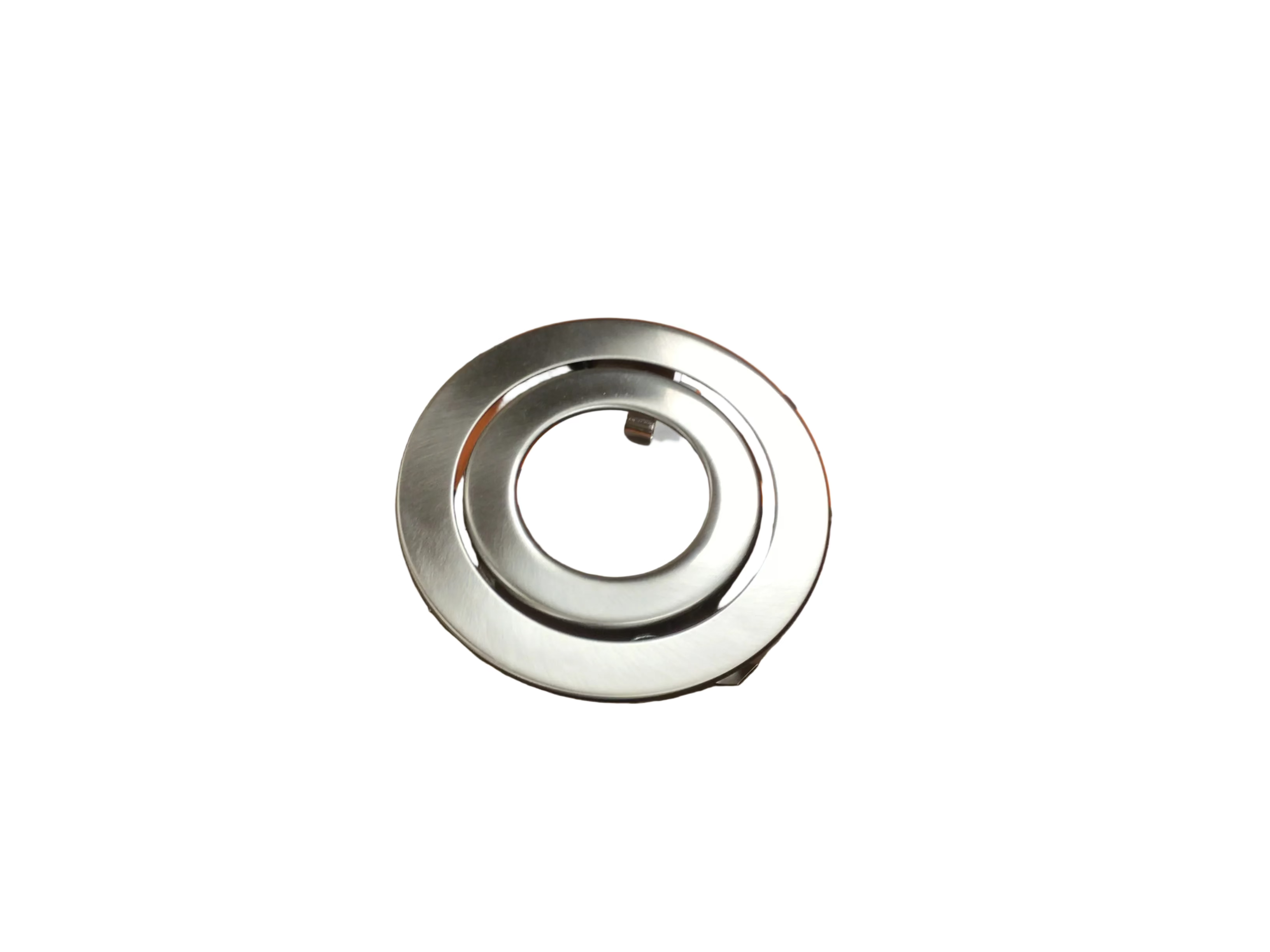 Chrome recessed gimbal trim for 3”