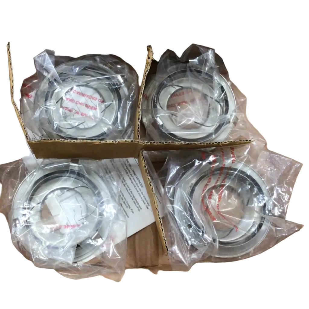 Chrome recessed gimbal trim for 3”