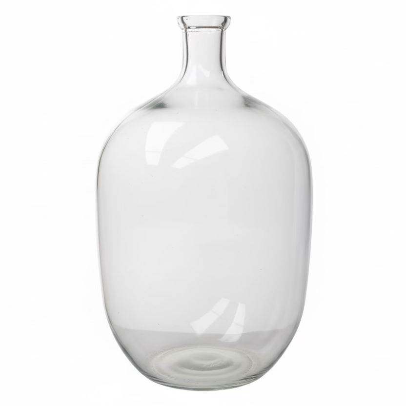 Heritage Farm and Garden - Large Oval Glass Vessel - Smoke