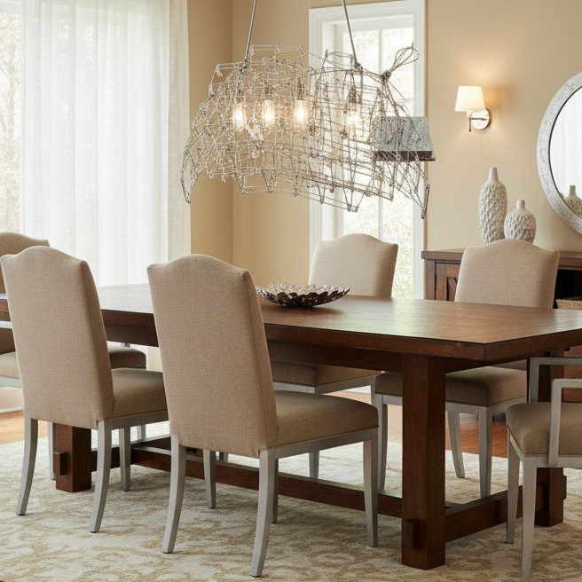 Wire Frame Light Fixture