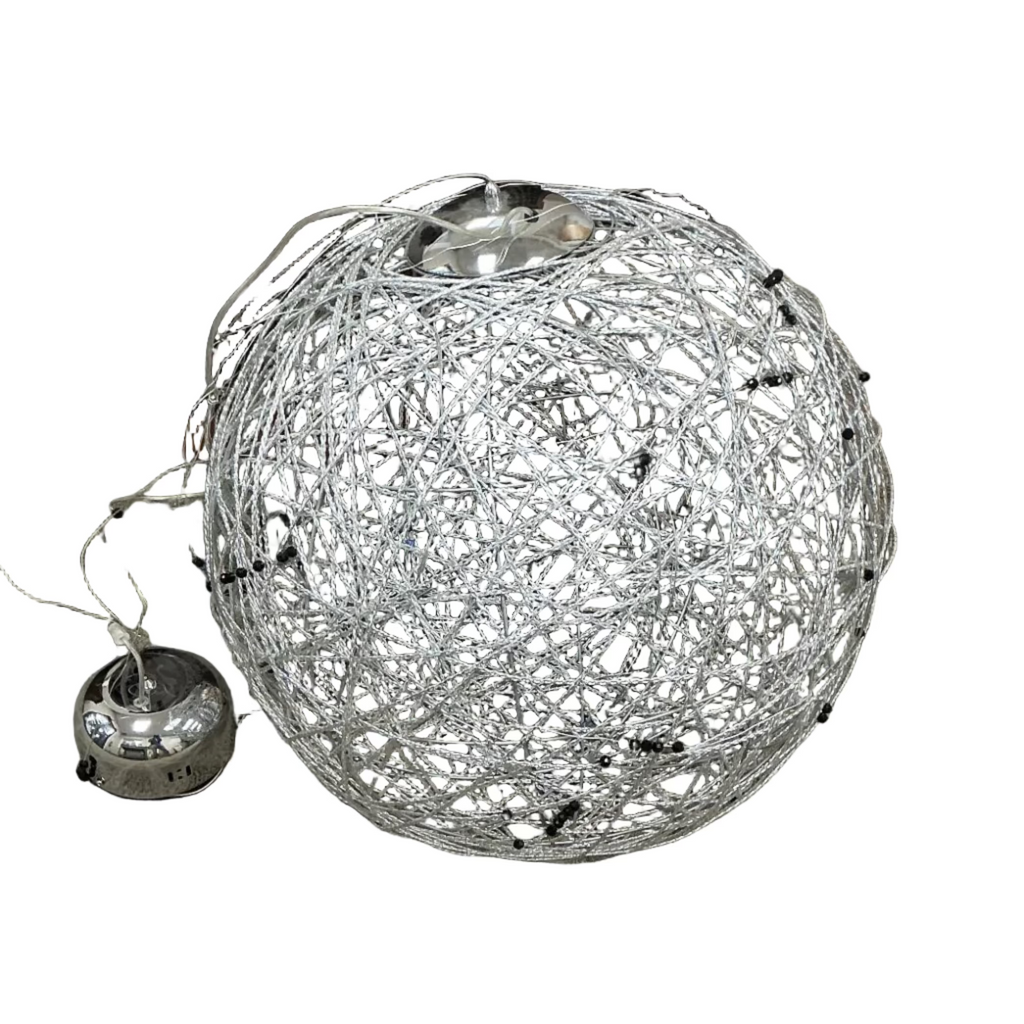 Wire Framed Sphere Light Fixture
