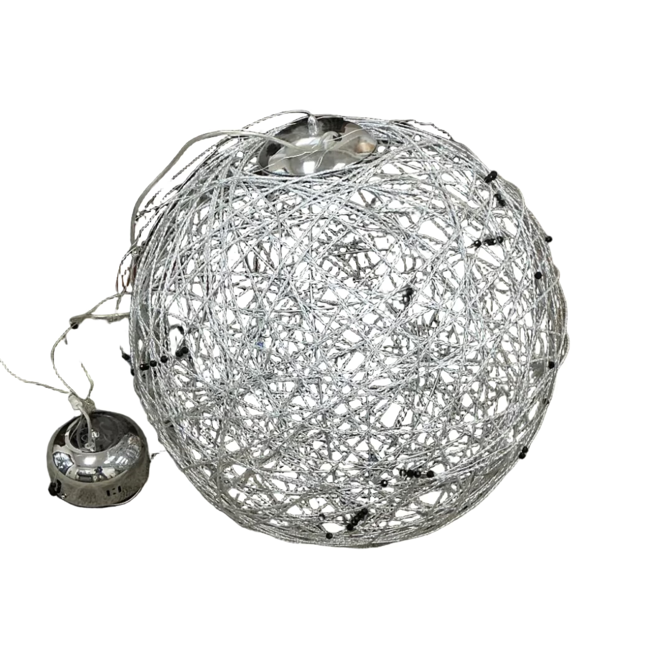 Wire Framed Sphere Light Fixture