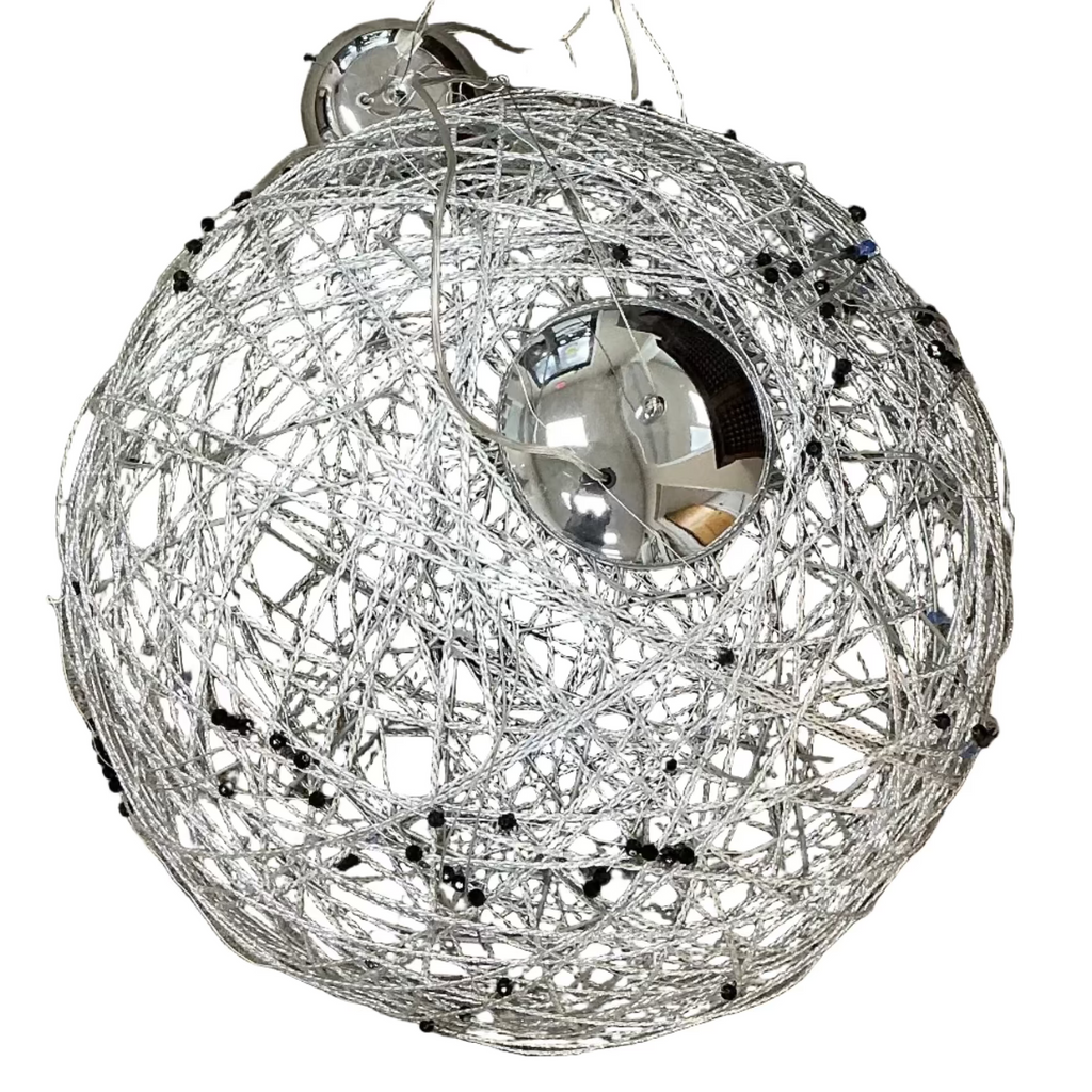 Wire Framed Sphere Light Fixture