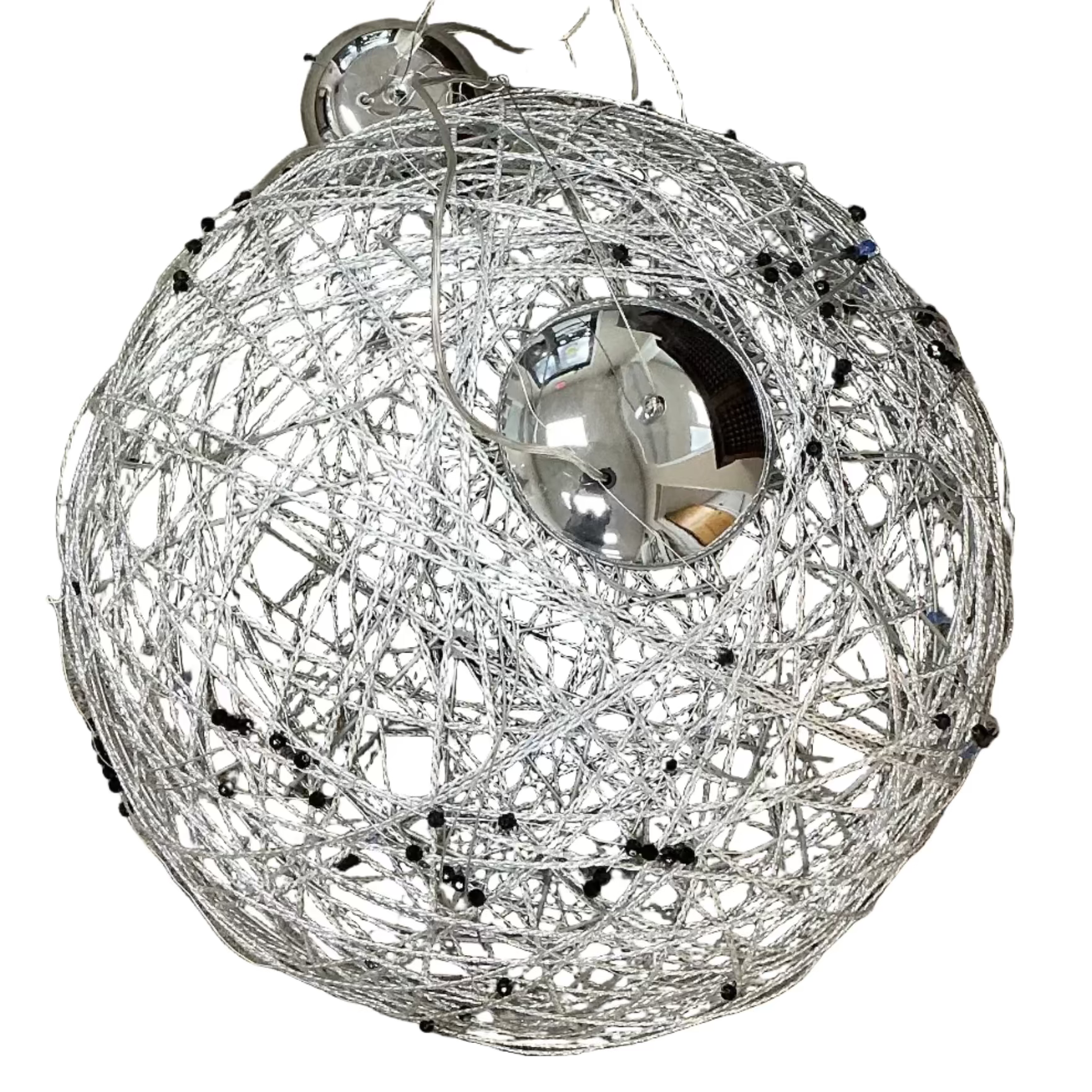 Wire Framed Sphere Light Fixture