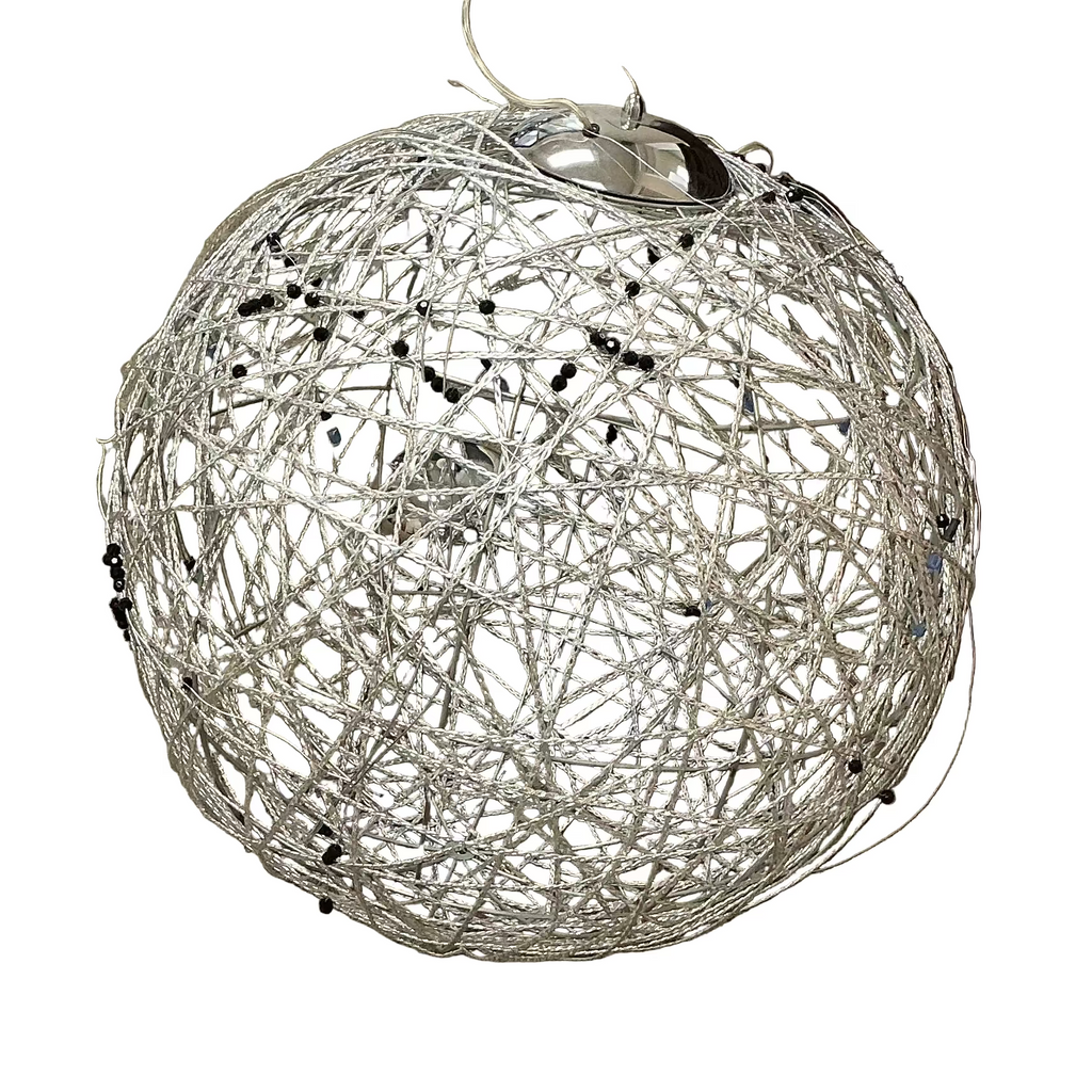 Wire Framed Sphere Light Fixture