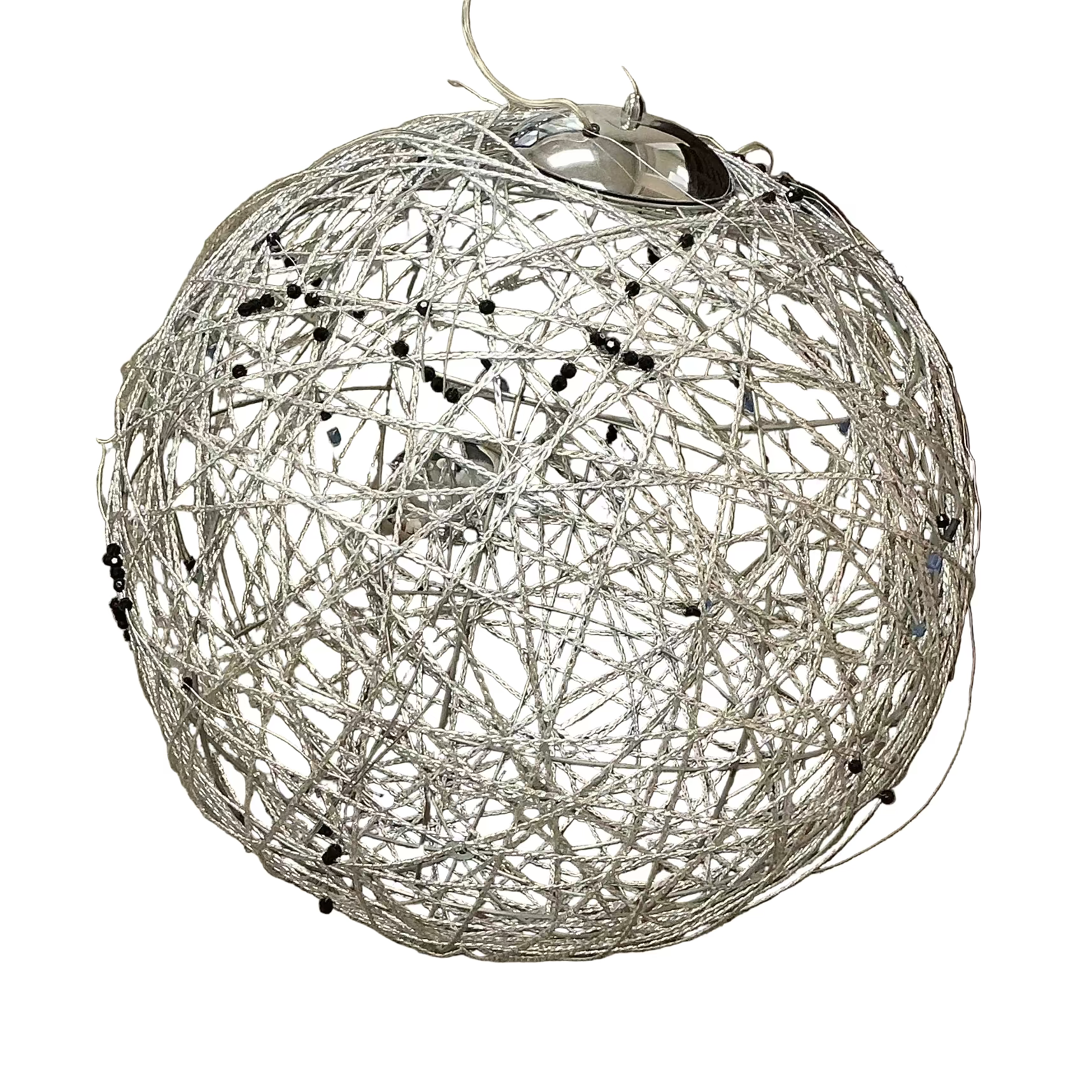 Wire Framed Sphere Light Fixture