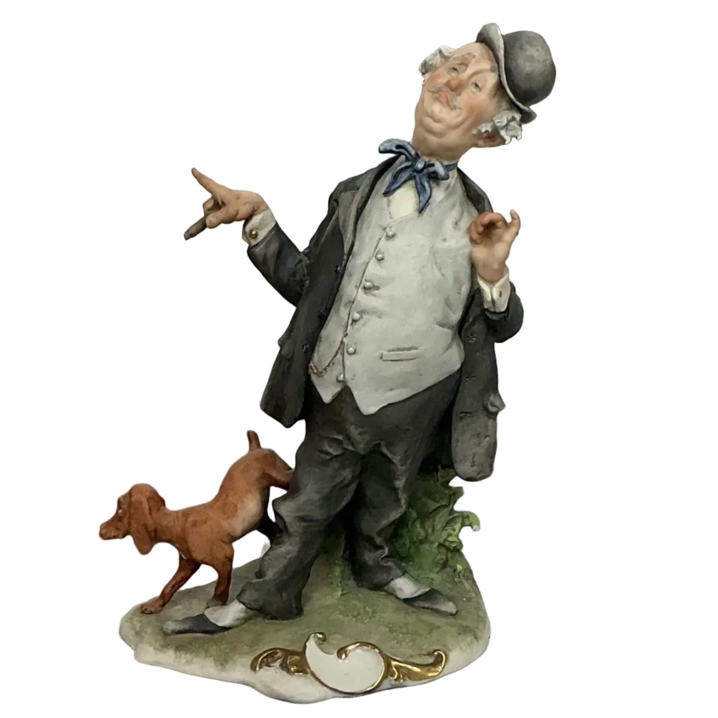 Vintage Guiseppe Cappe Capodimonte Porcelain Figurine Titled "La Boria"
