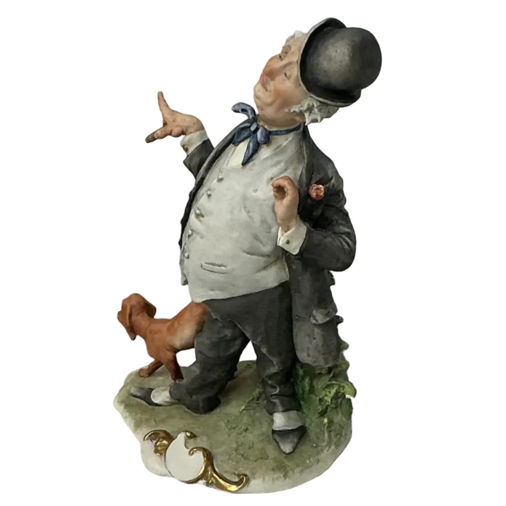 Vintage Guiseppe Cappe Capodimonte Porcelain Figurine Titled "La Boria"