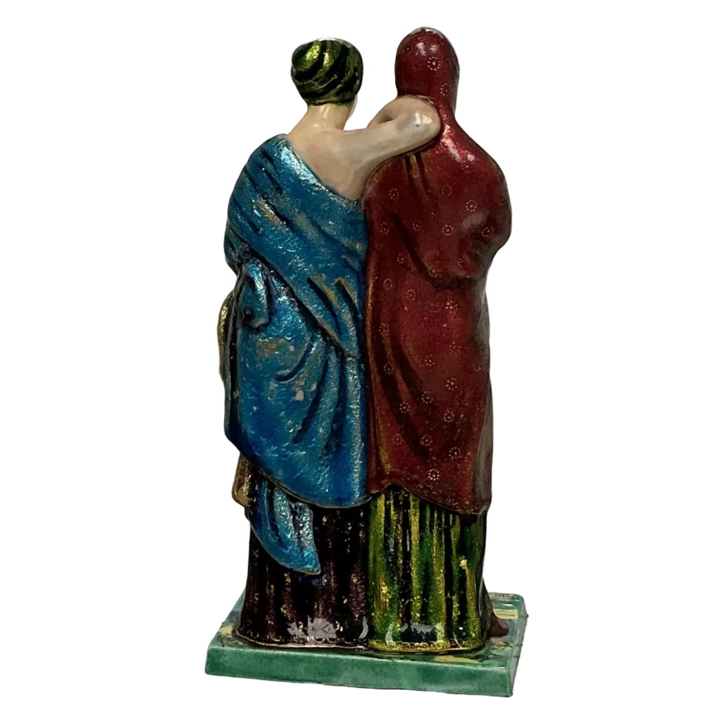 Antique Two Women Figurine