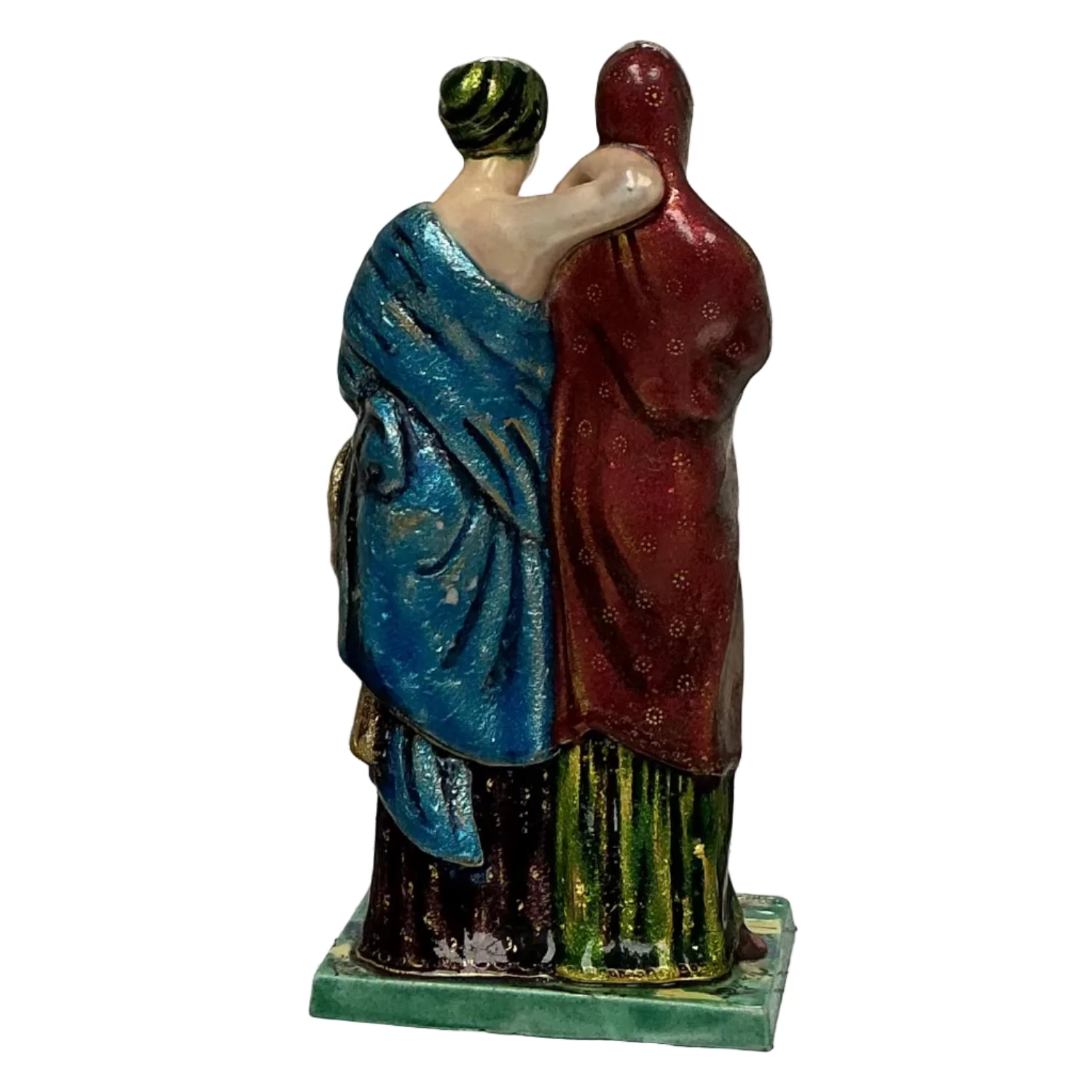 Antique Two Women Figurine