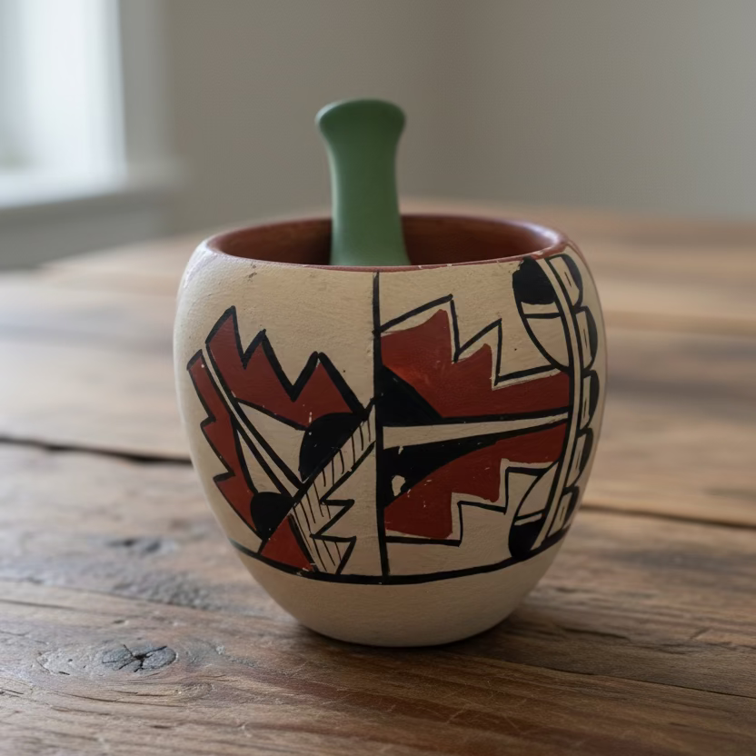 Ceramic Mortar and Pestle
