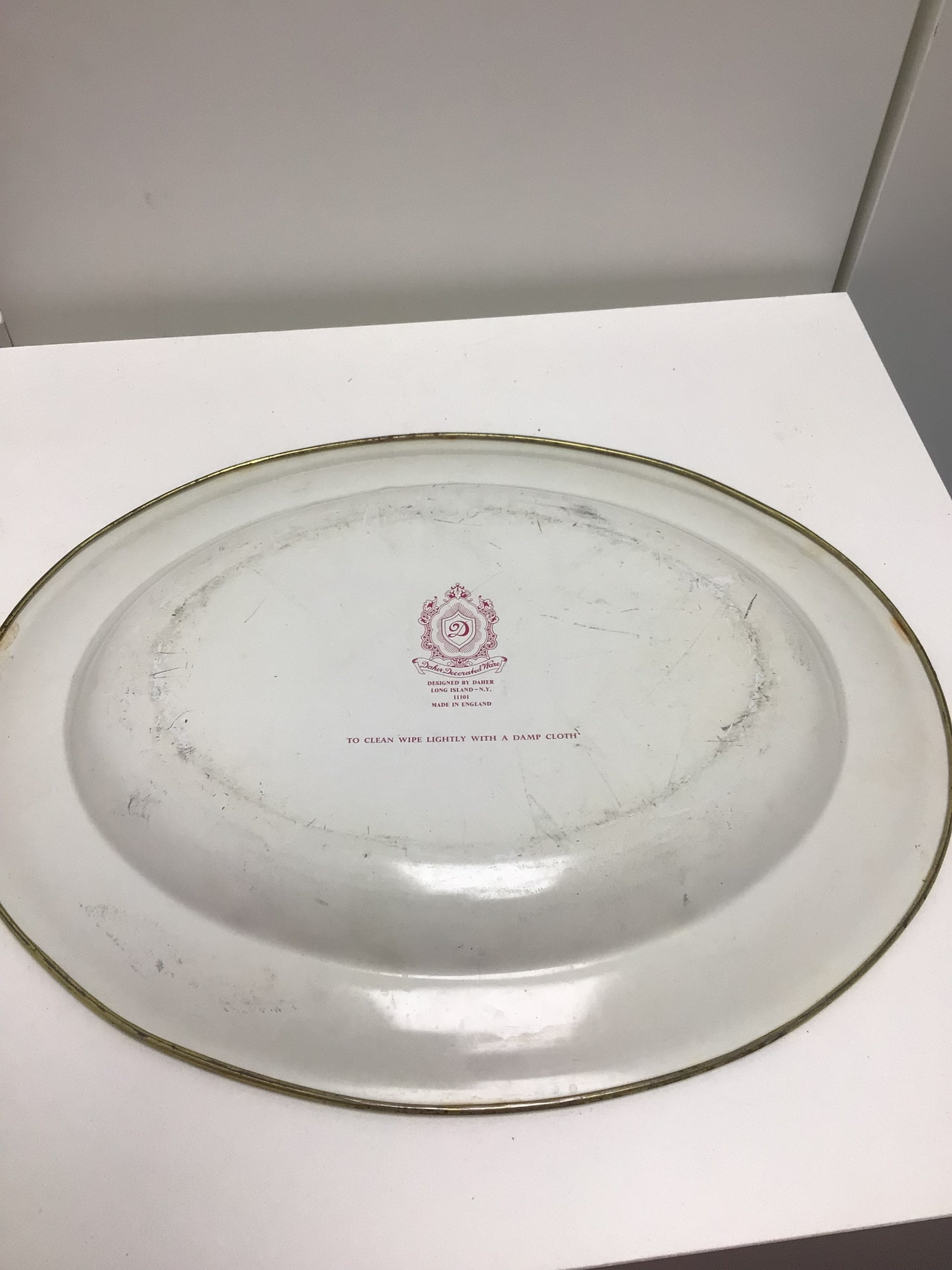 Vintage Daher Oval Tray