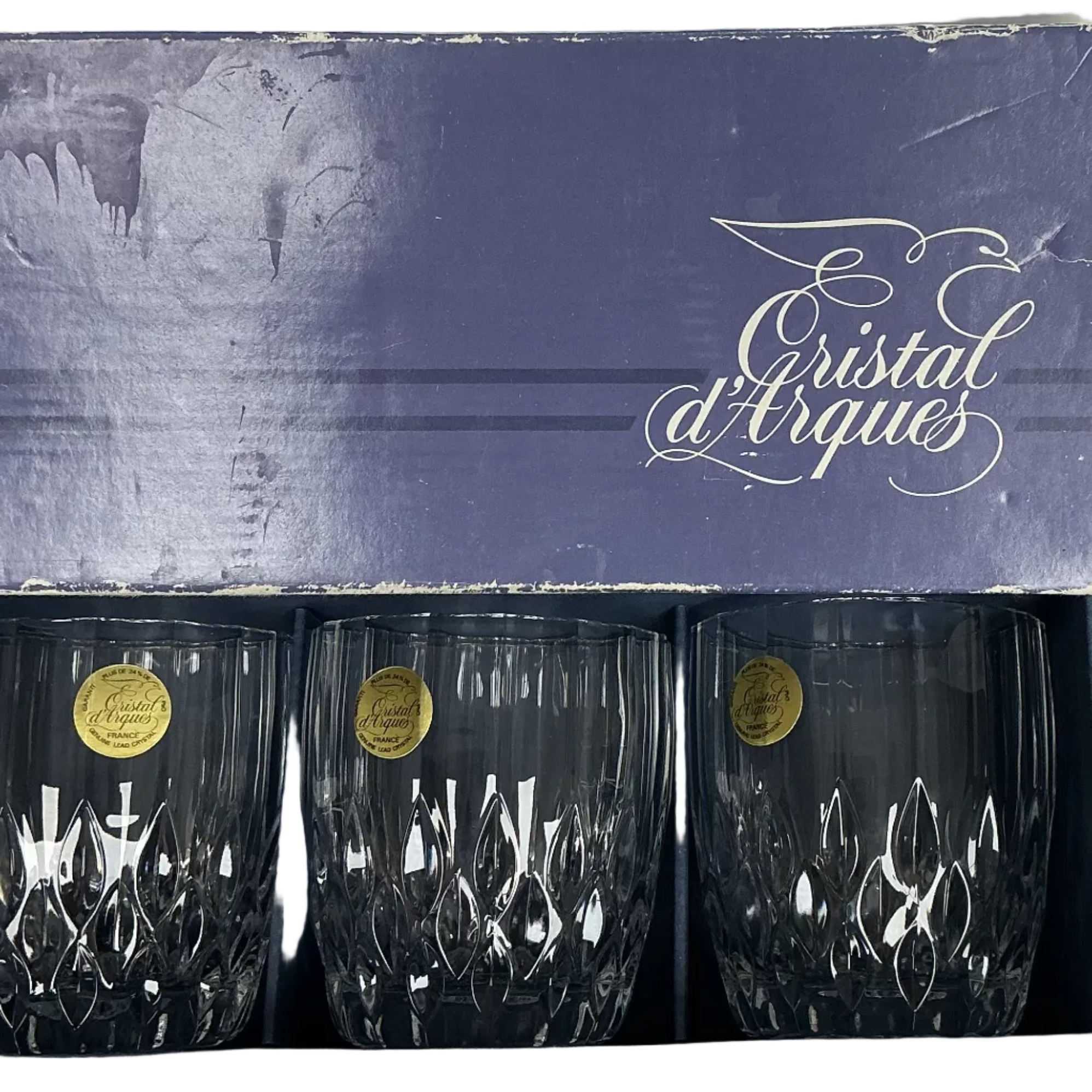 Cristal d'Anques Breteagne Lowball Glasses Set of 4