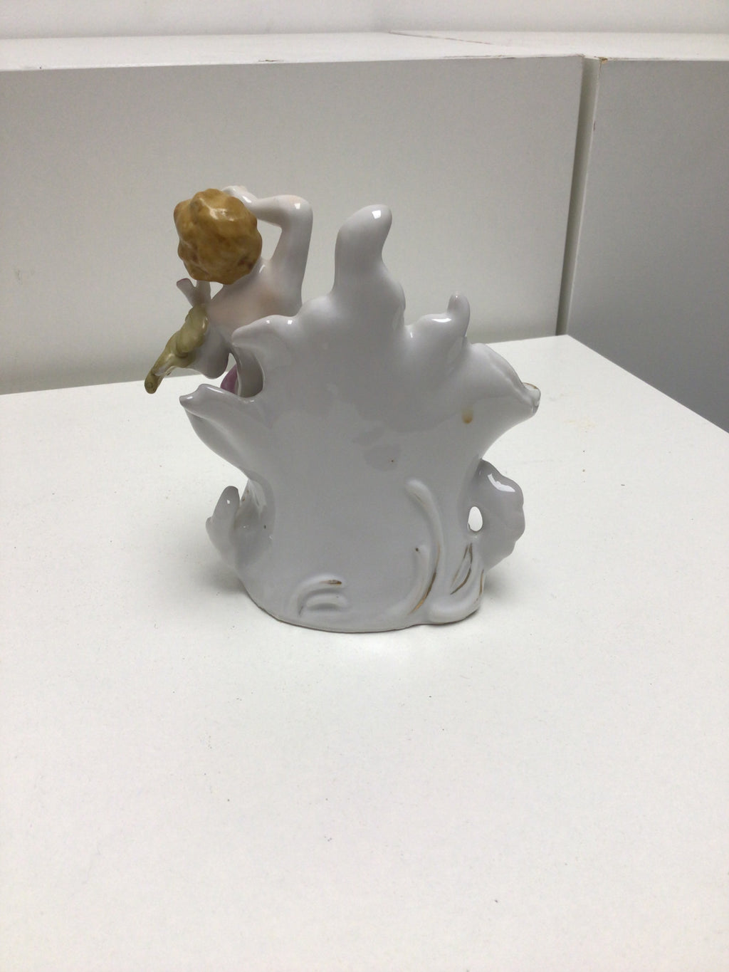 Porcelain Cherub Bowl with Rose Decoration