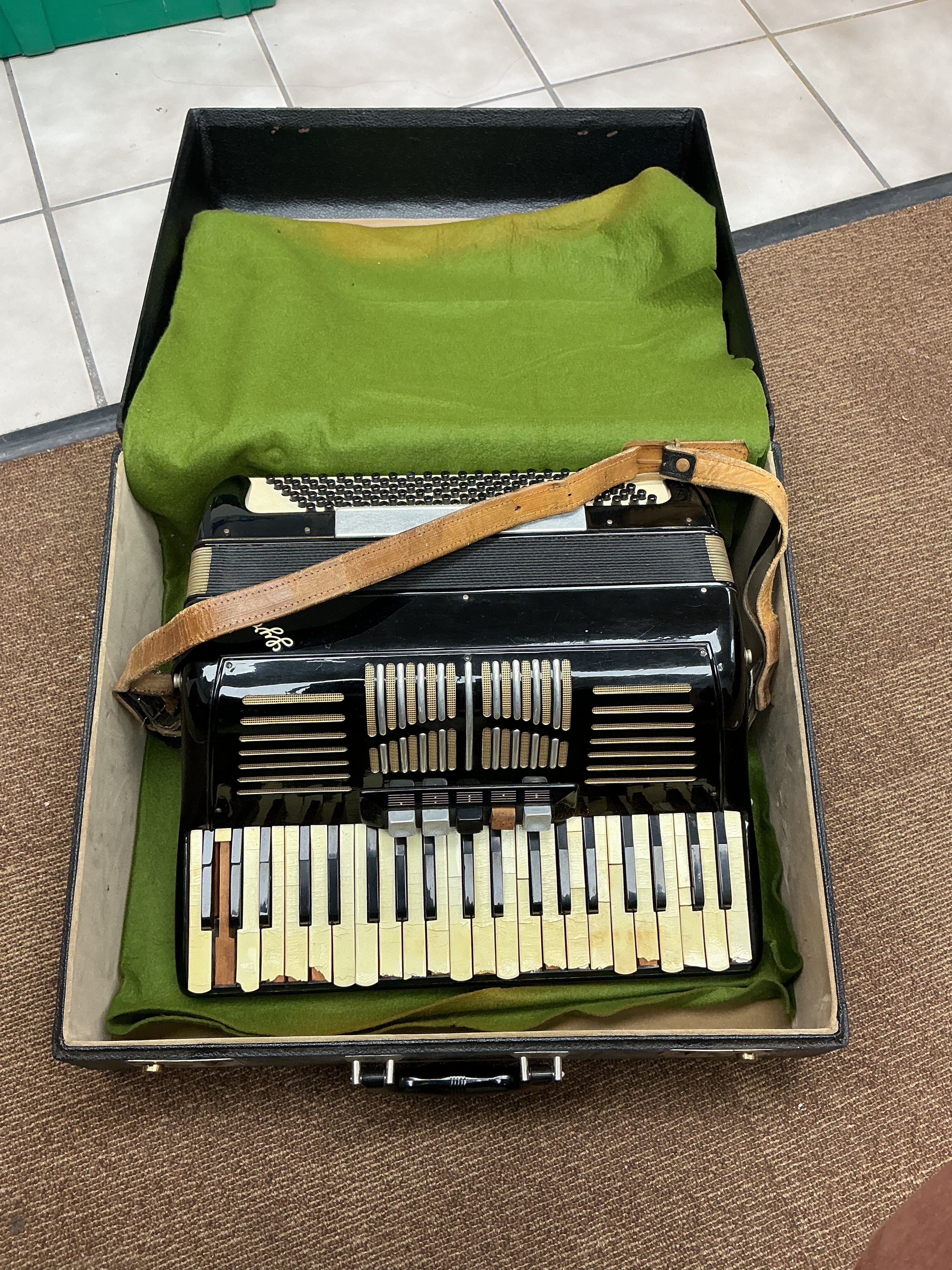 Vintage Lyric Piano Accordion with Case