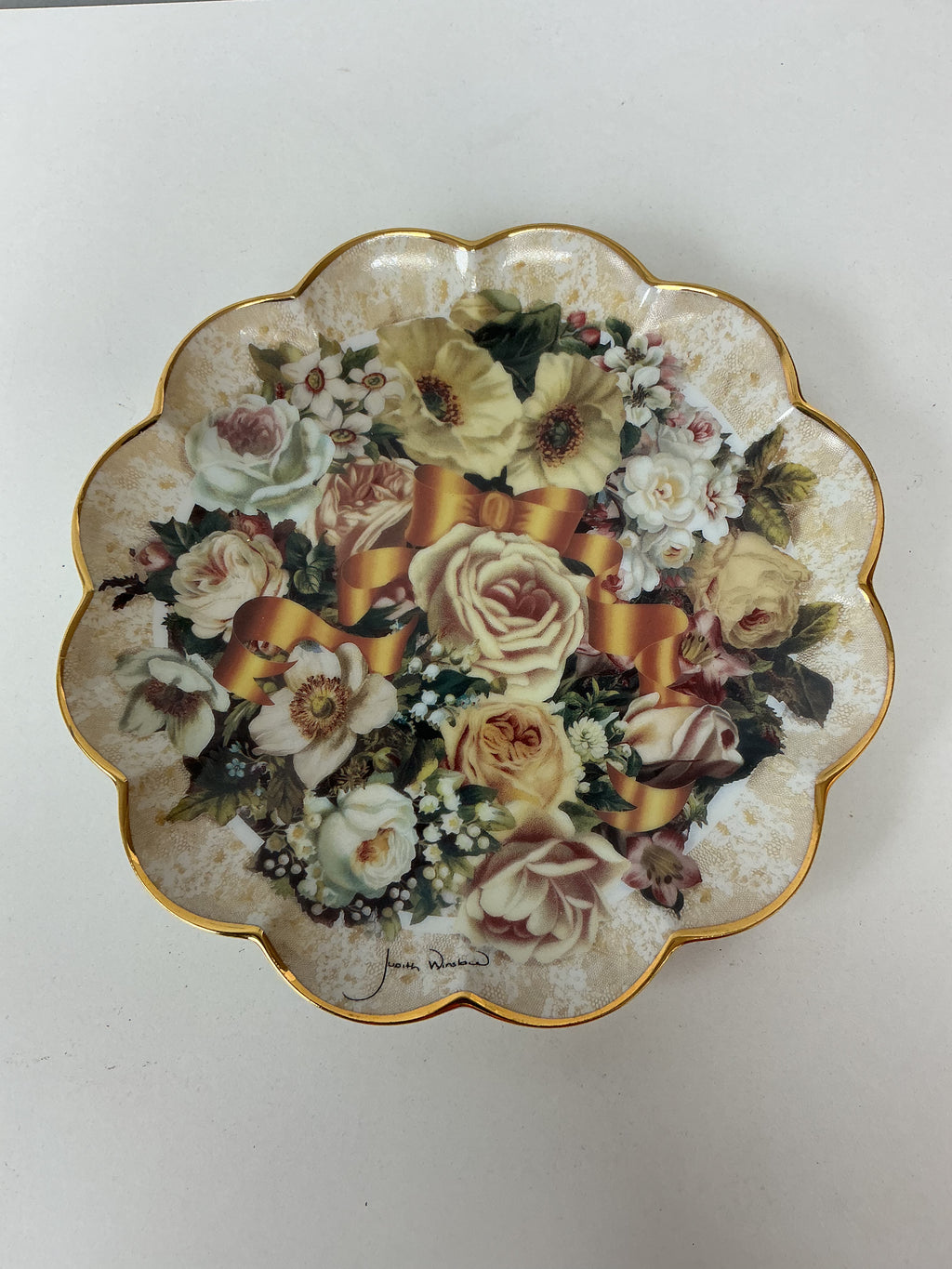 Franklin Mint Victorian Rose Bouquet Collector Plate (set of 4)